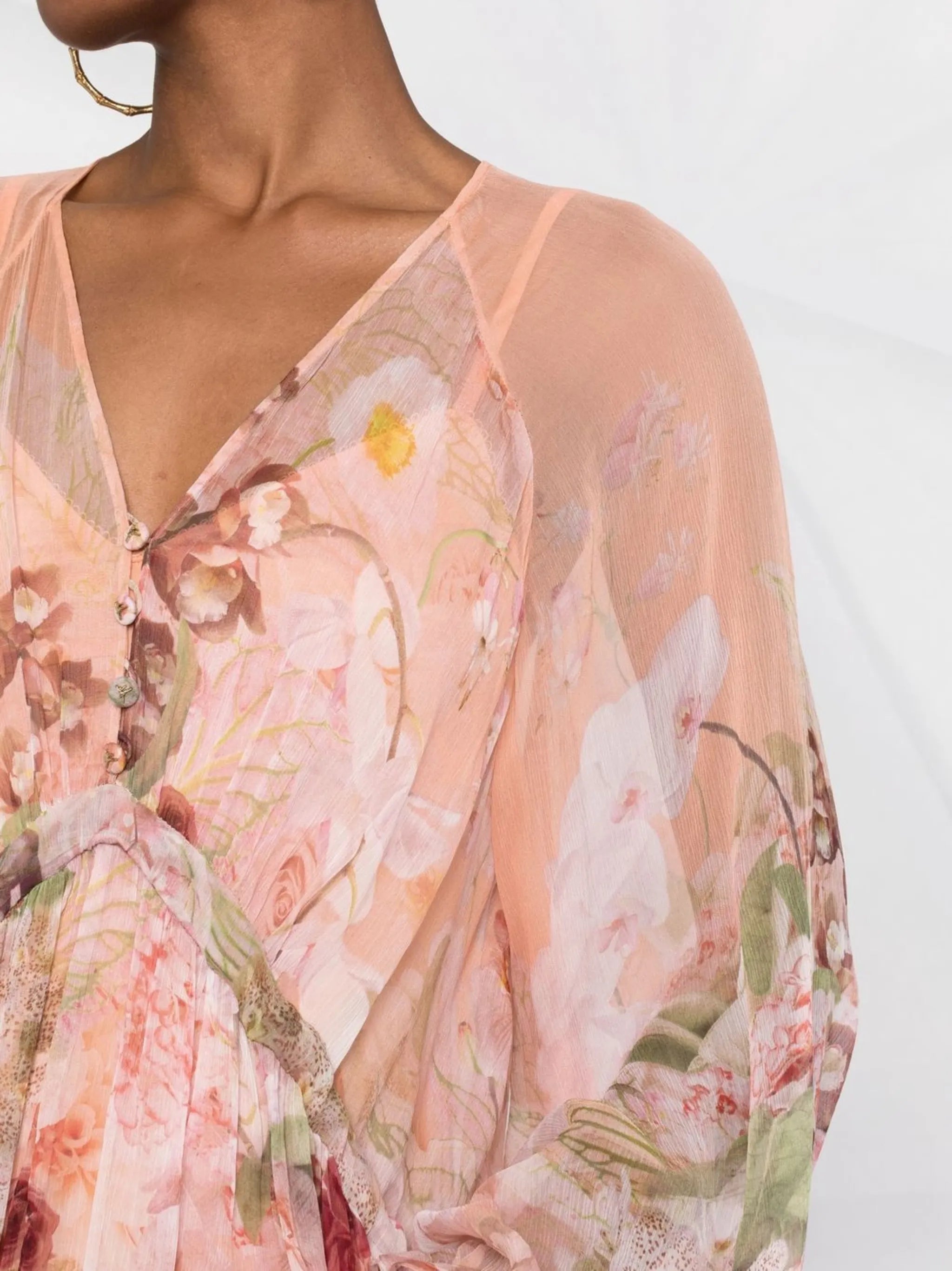 ZIMMERMANN 3660DDAN BLHGF BLUSH GARDEN FLORAL  Natural (Vegetable)->Cotton