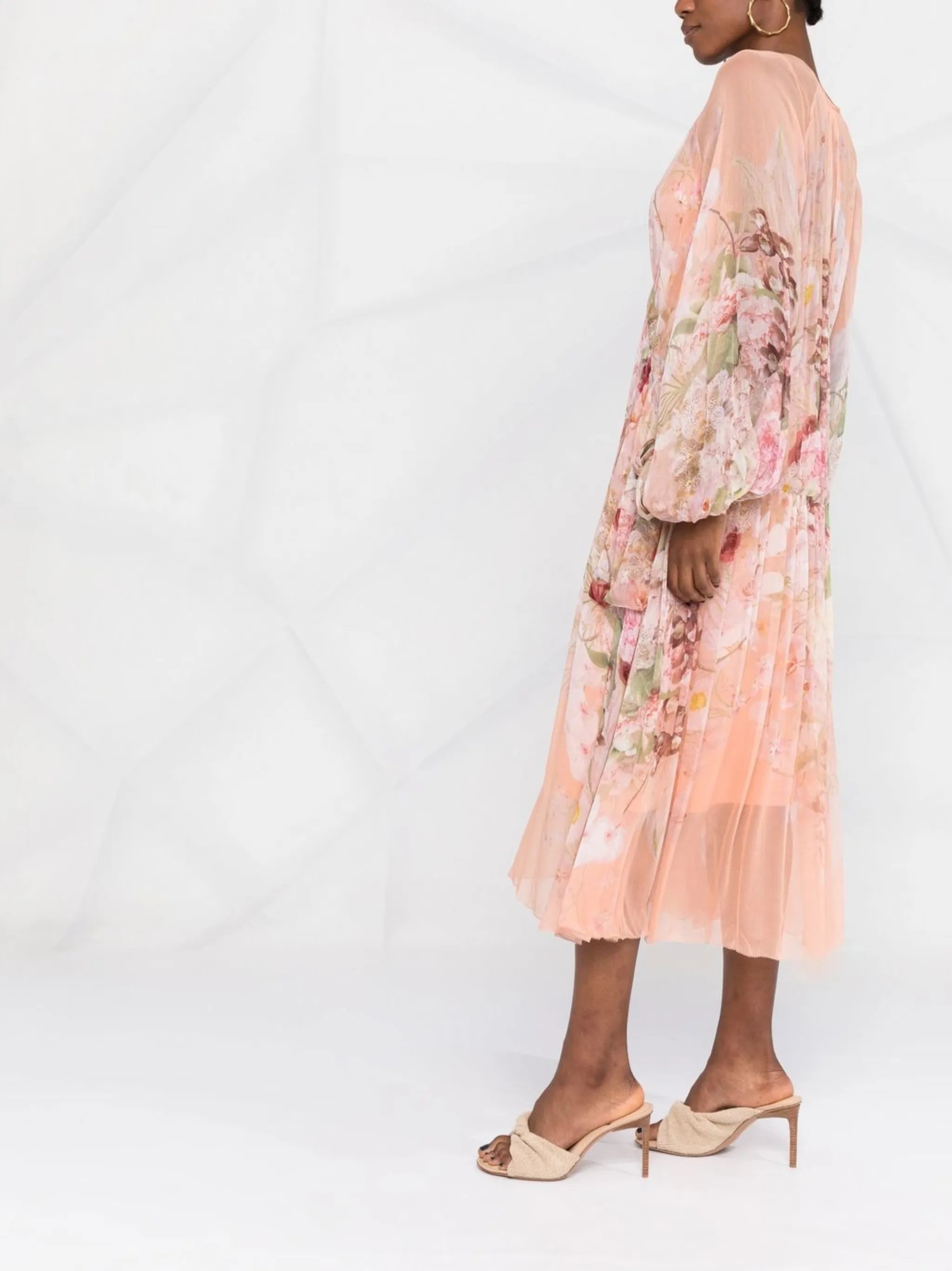 ZIMMERMANN 3660DDAN BLHGF BLUSH GARDEN FLORAL  Natural (Vegetable)->Cotton