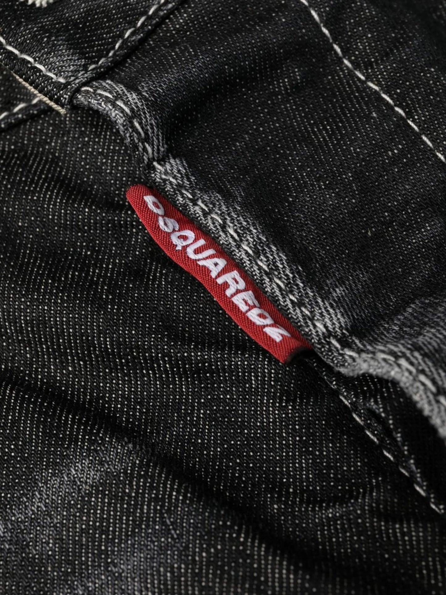slim-fit straight-leg jeans