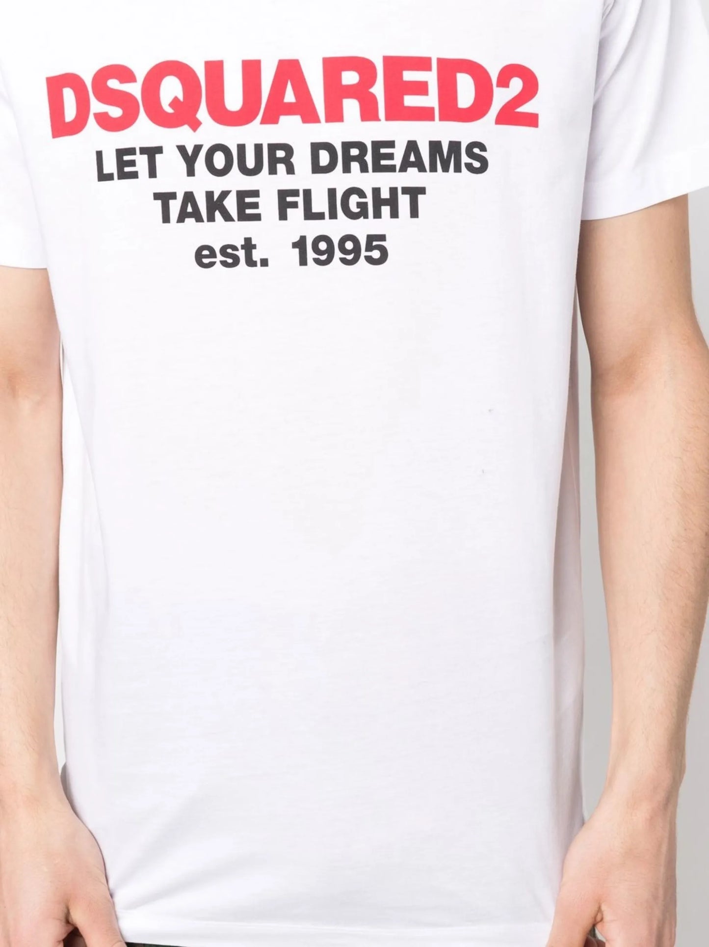 slogan logo-print T-shirt