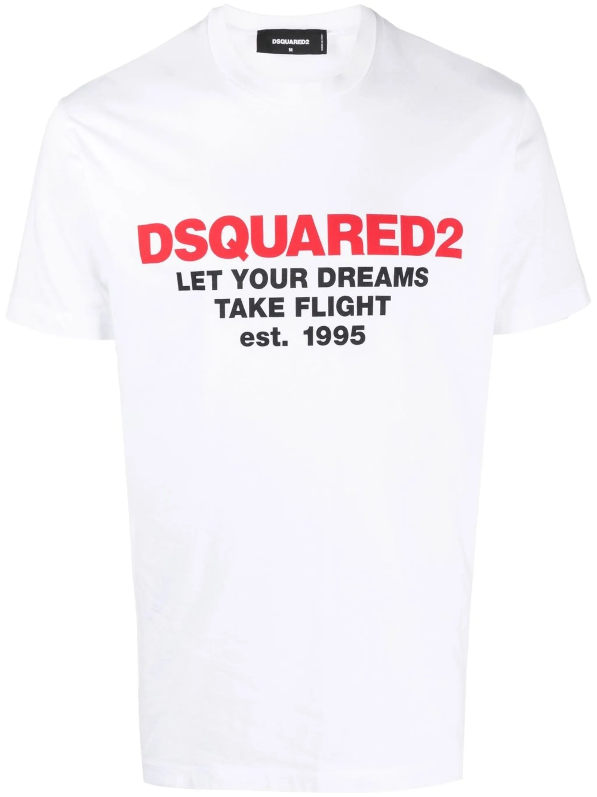 slogan logo-print T-shirt