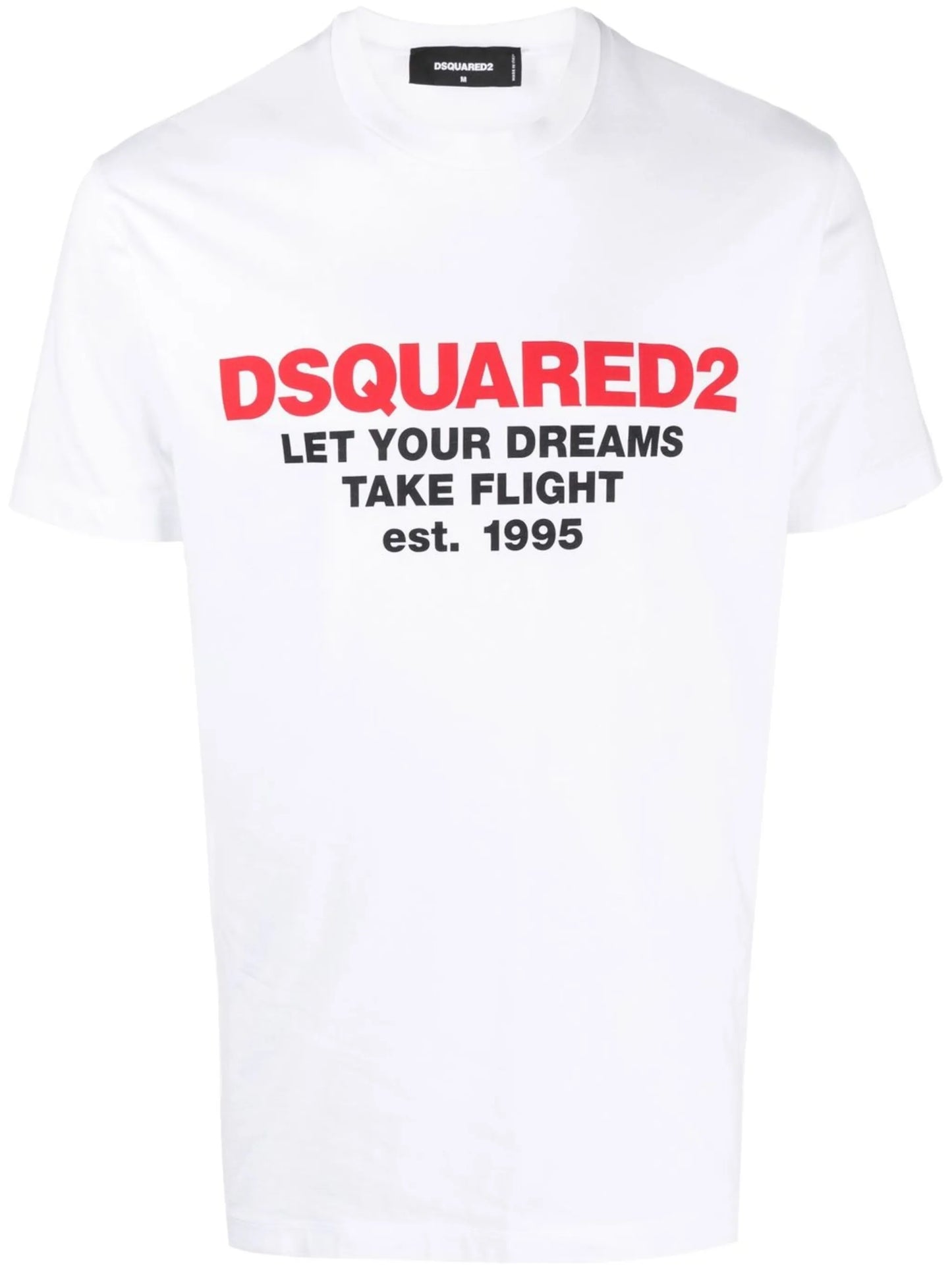 slogan logo-print T-shirt