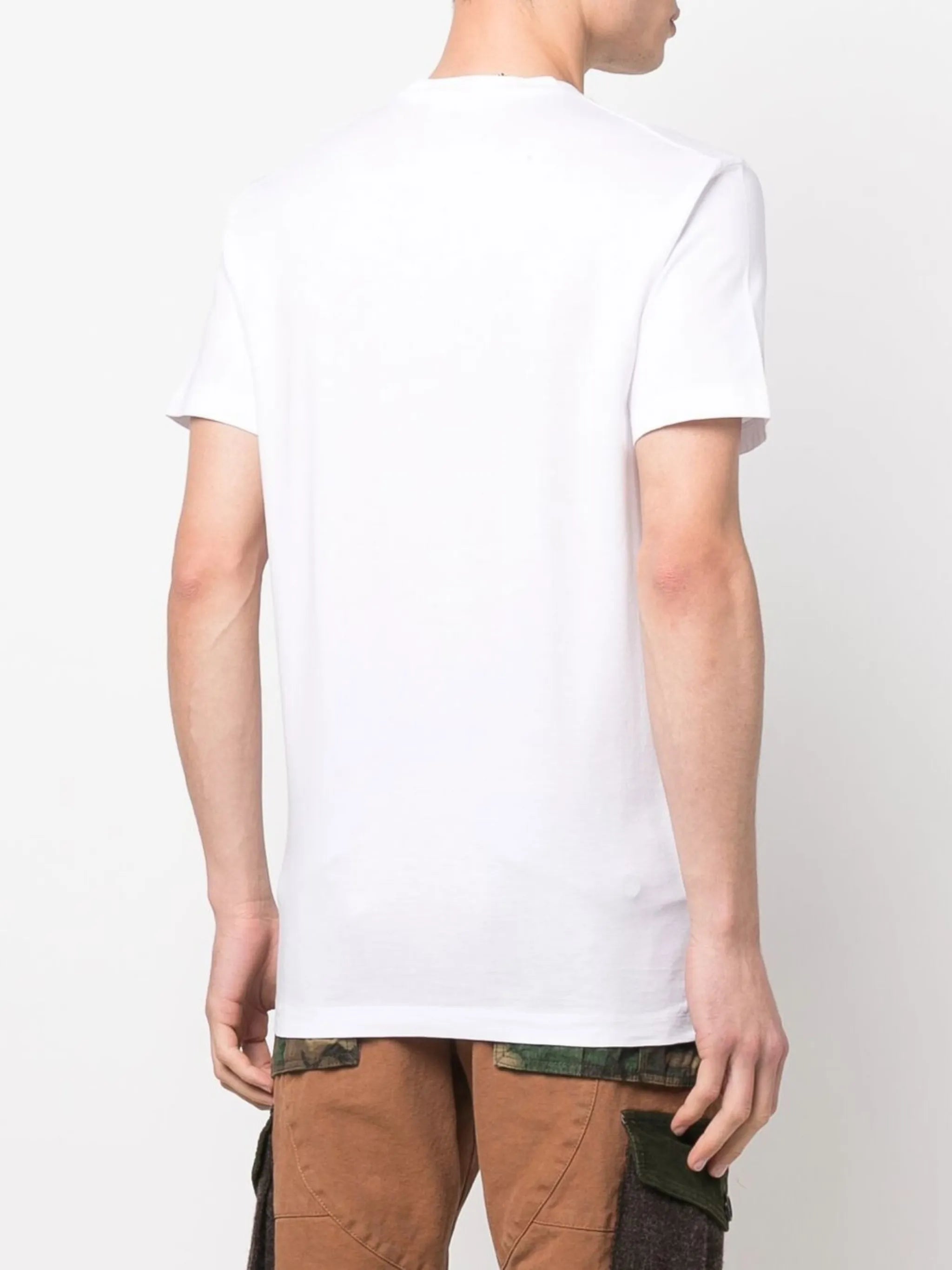cartoon logo-print T-shirt