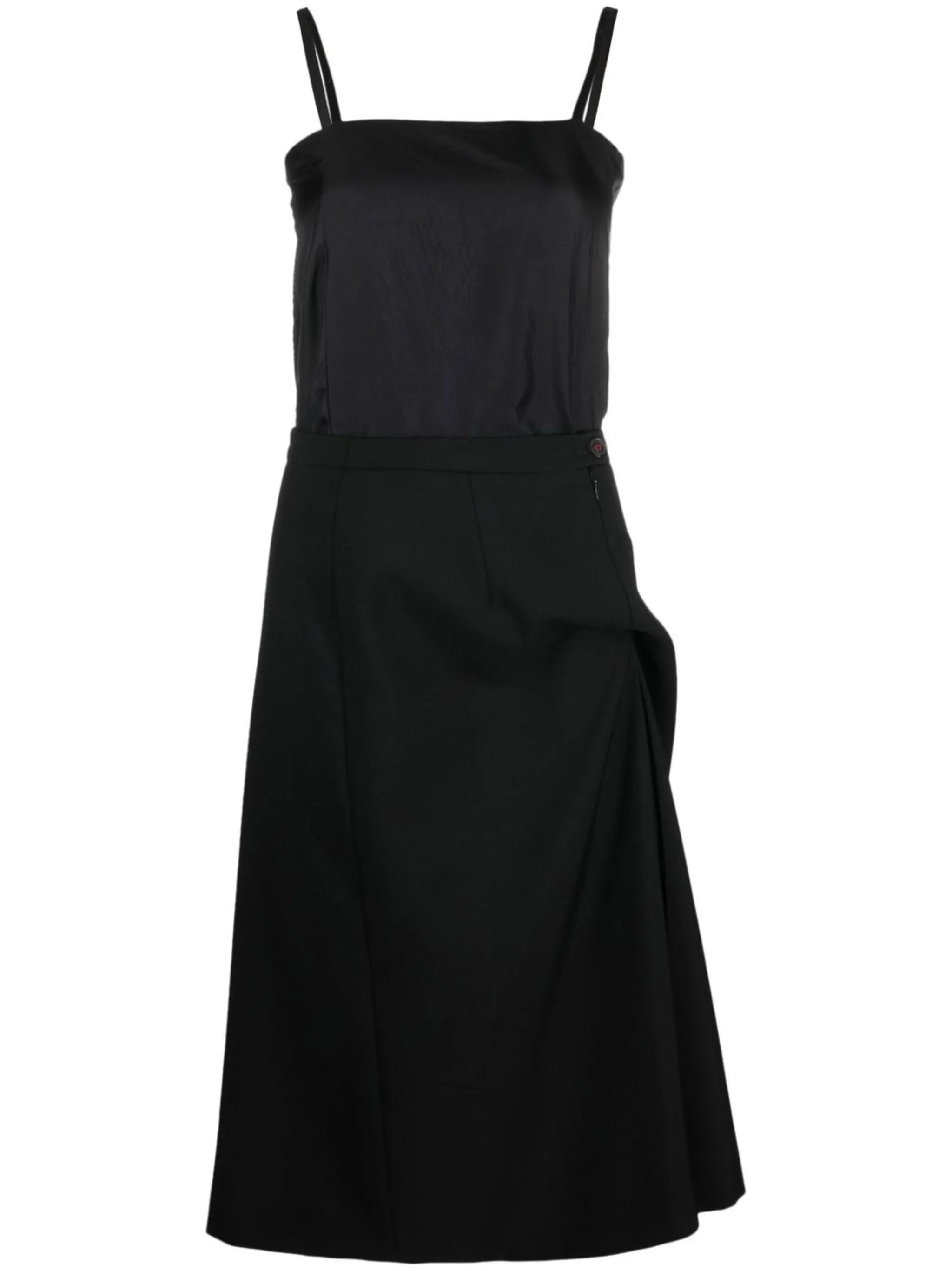 Reworked wool midi dress