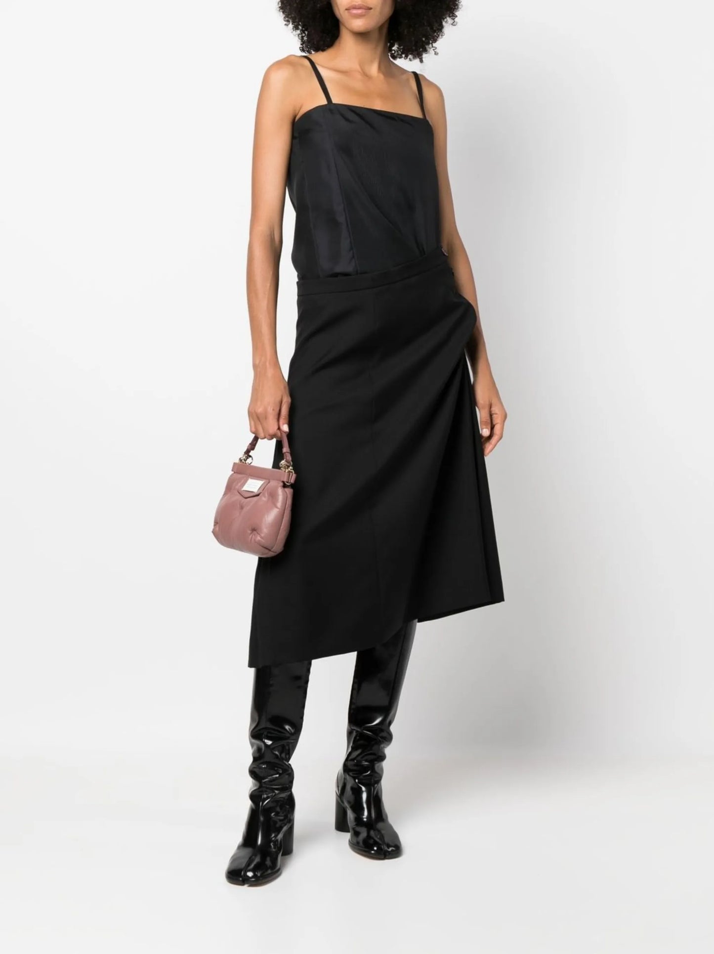 Reworked wool midi dress