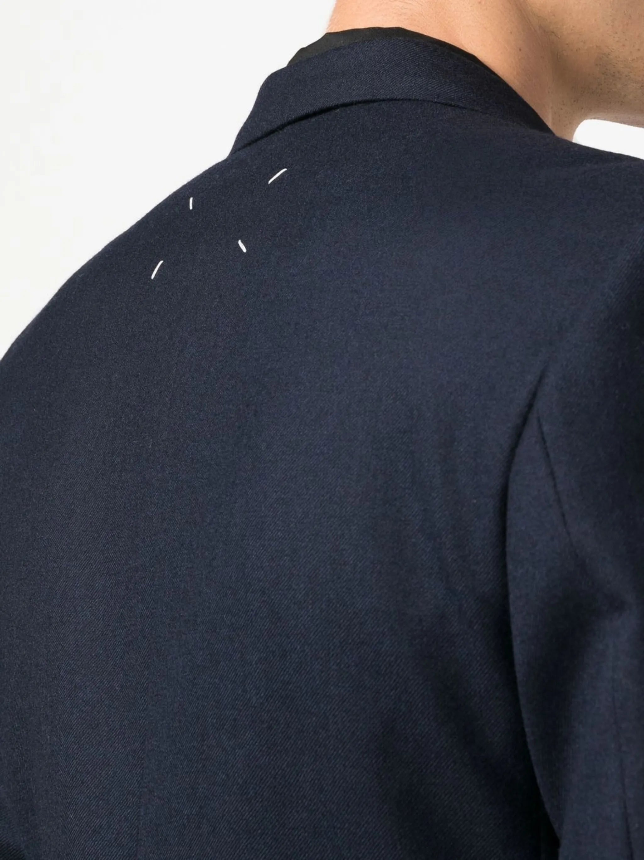 single-breasted twill blazer