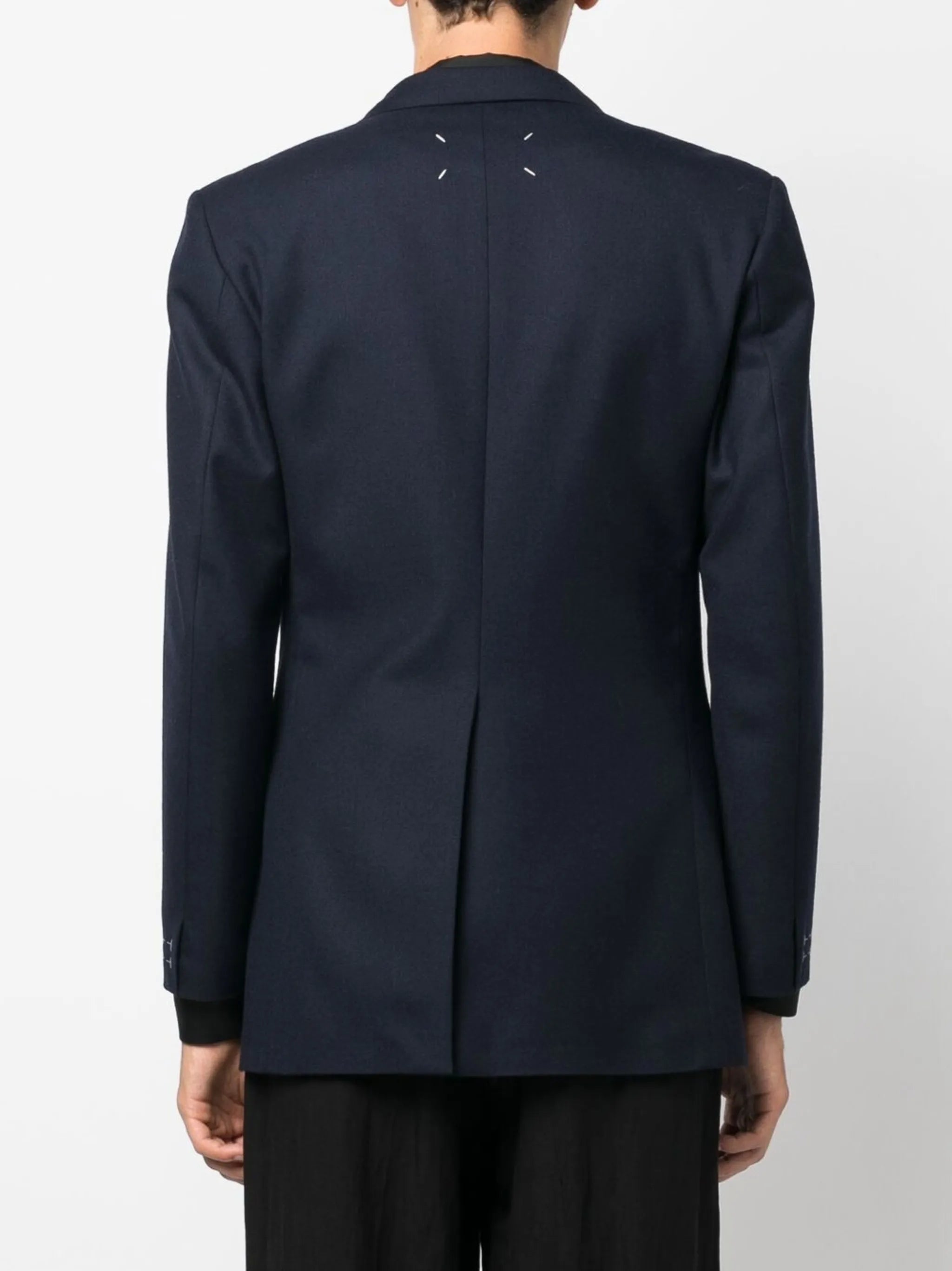 single-breasted twill blazer