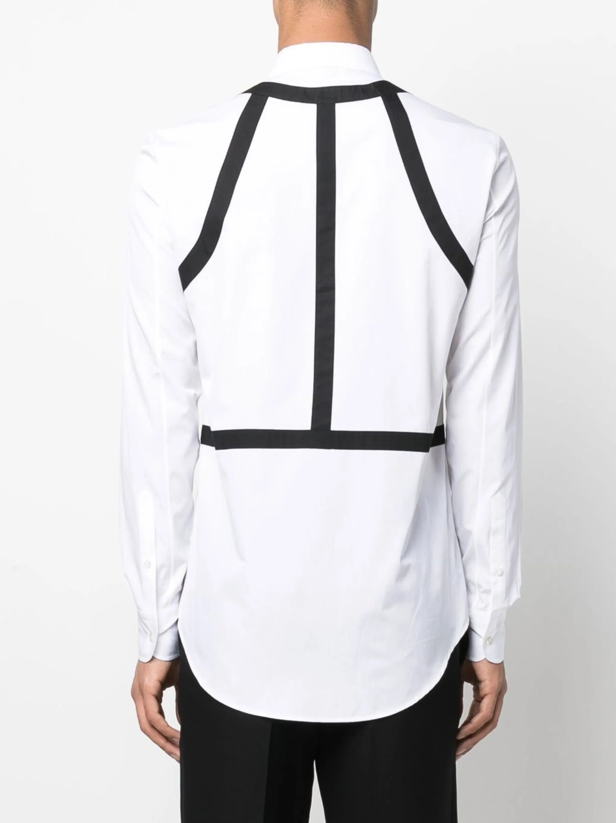 harness-detail long-sleeve shirt