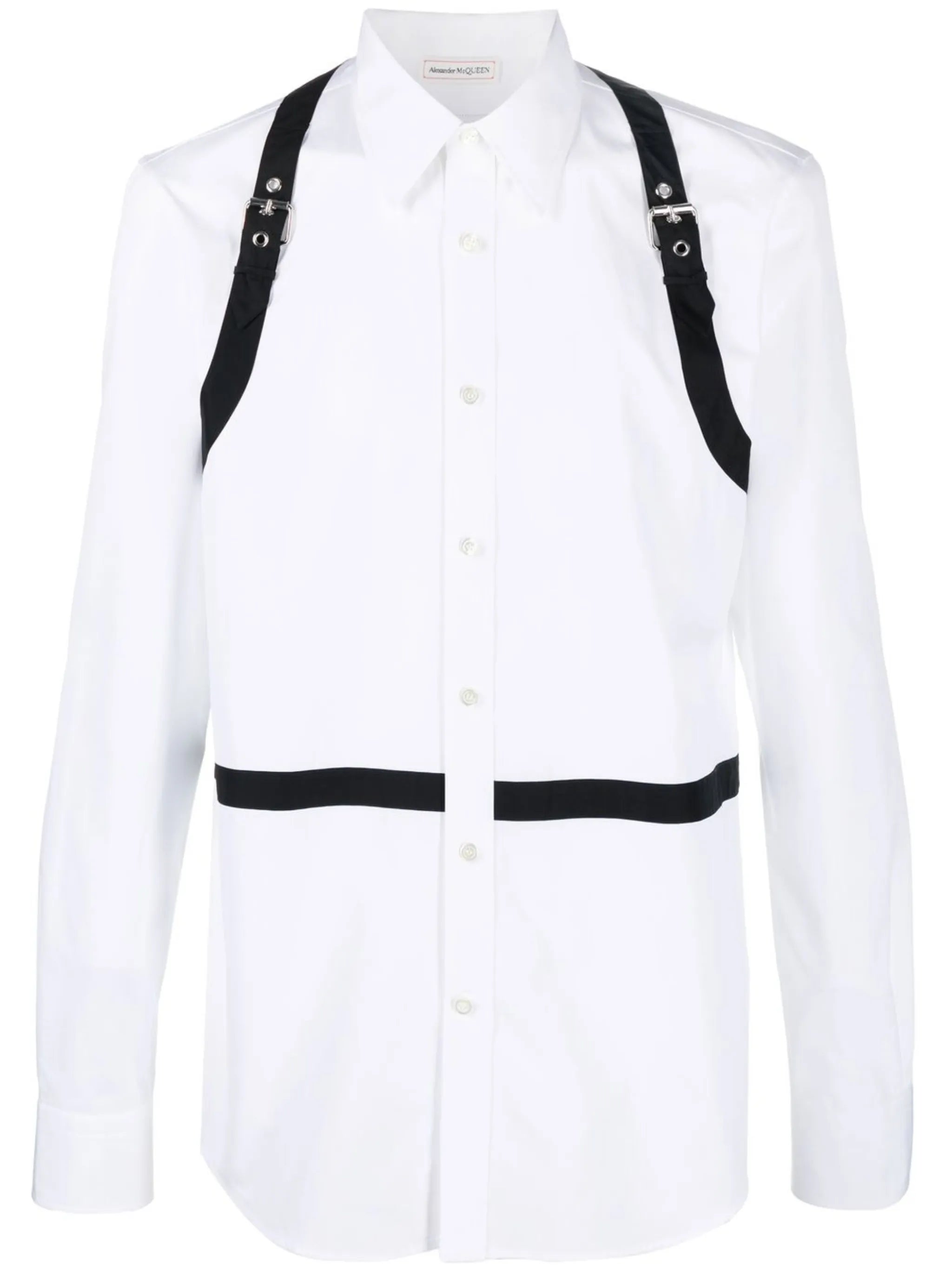 harness-detail long-sleeve shirt