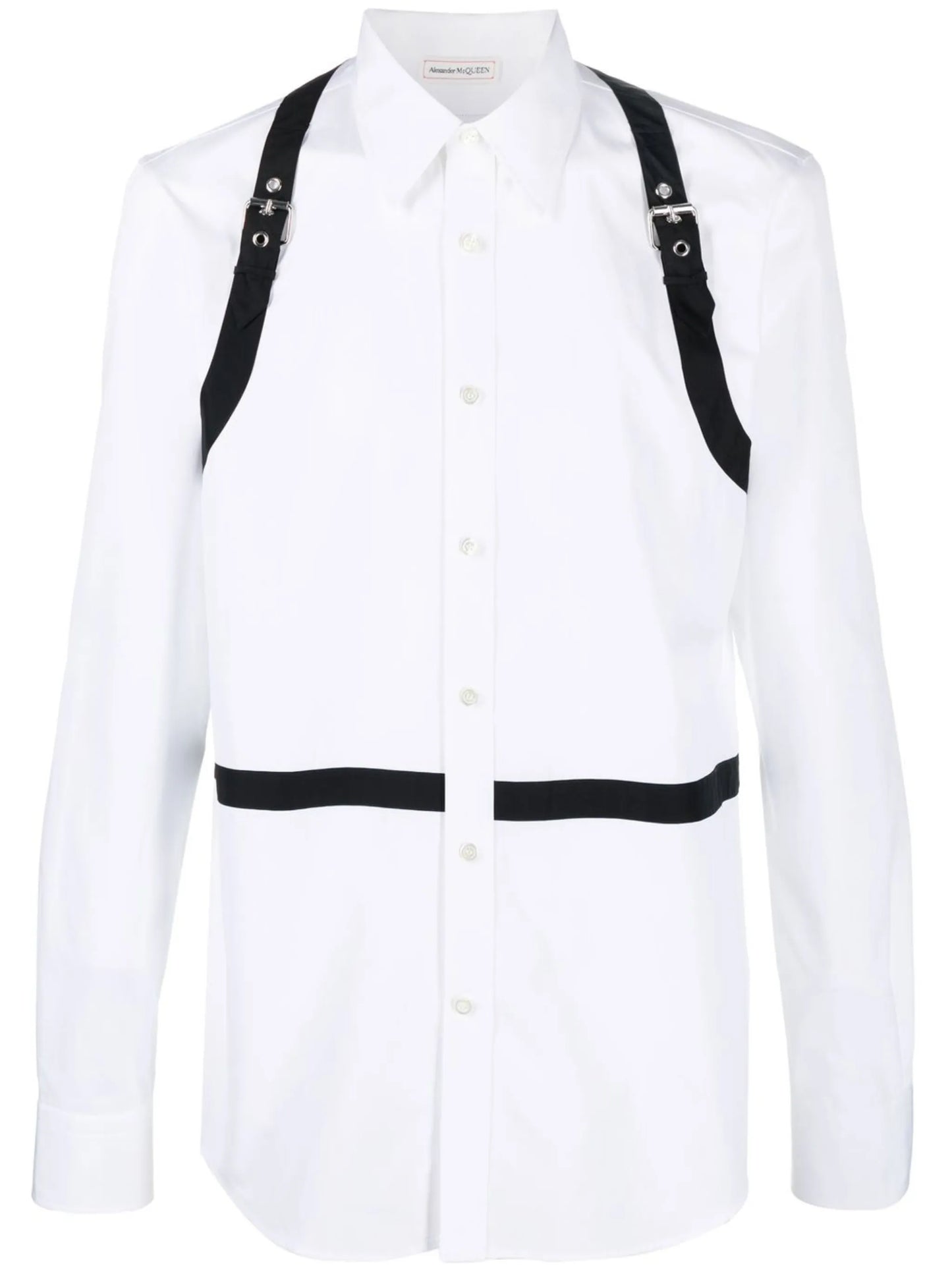 harness-detail long-sleeve shirt