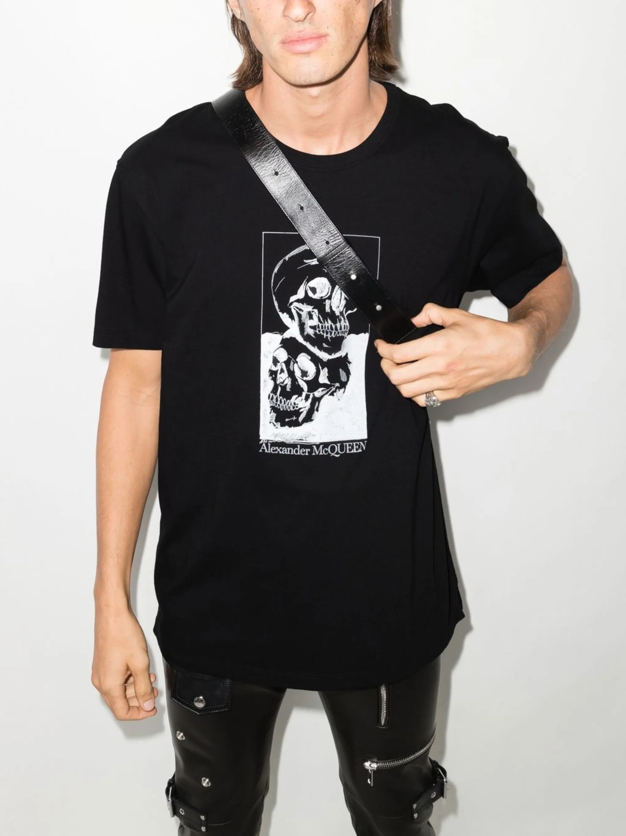 skull-print cotton T-shirt
