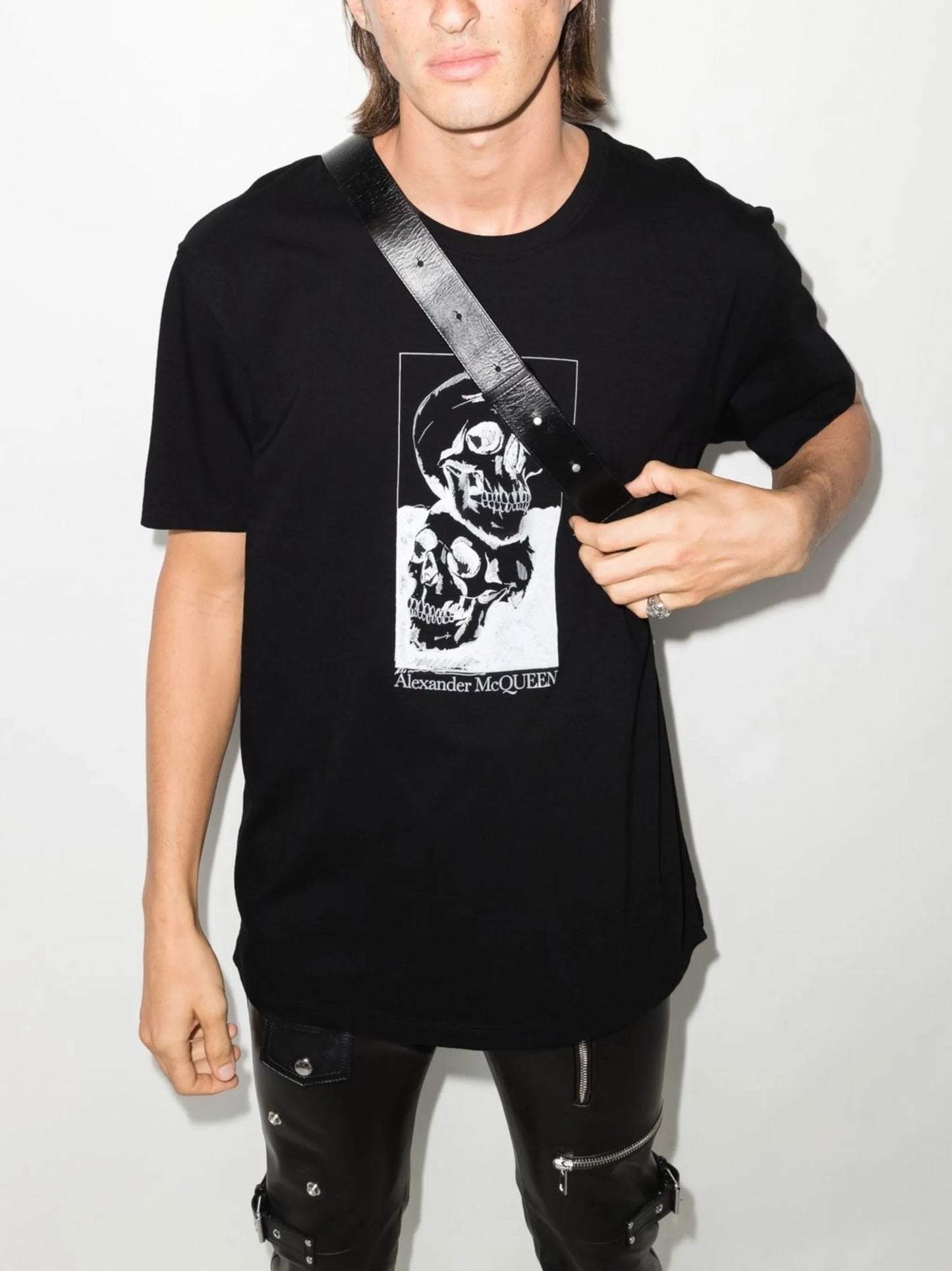 skull-print cotton T-shirt