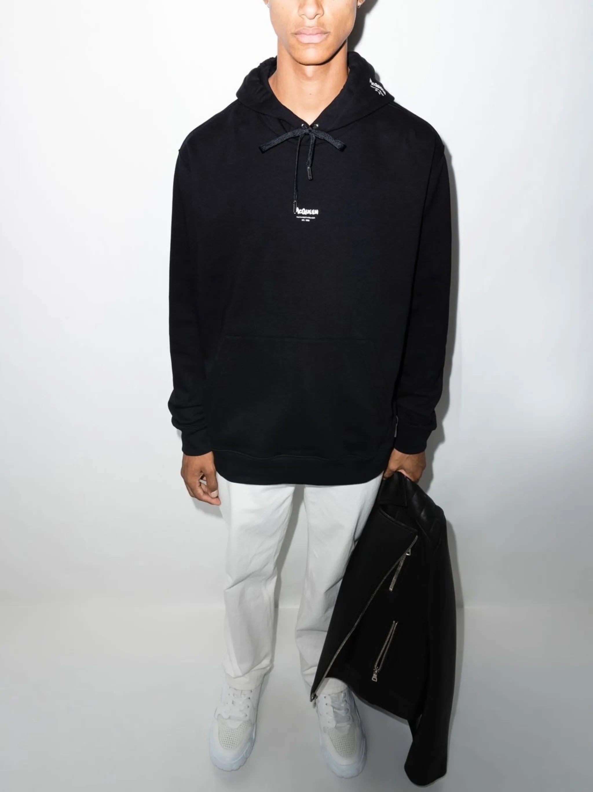 small Graffiti logo hoodie