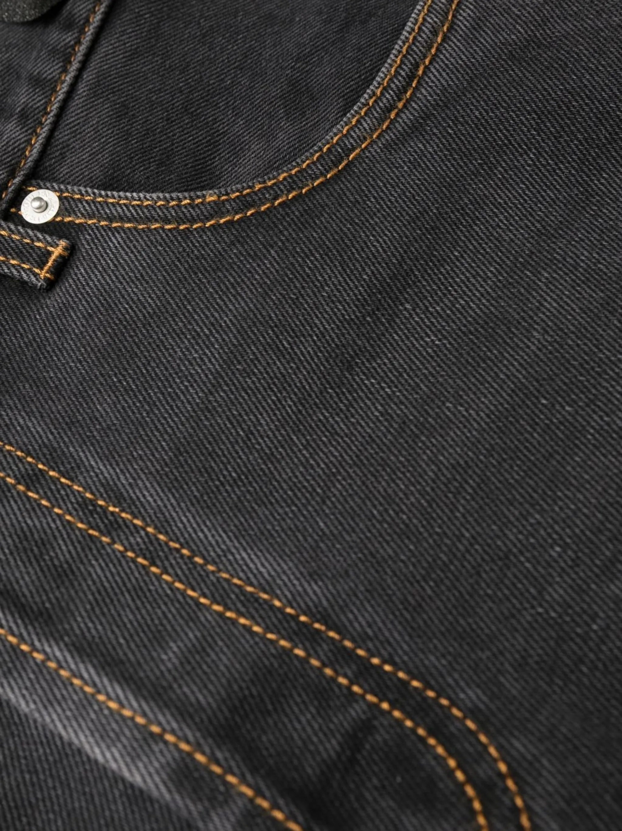 side stripe straight-leg jeans