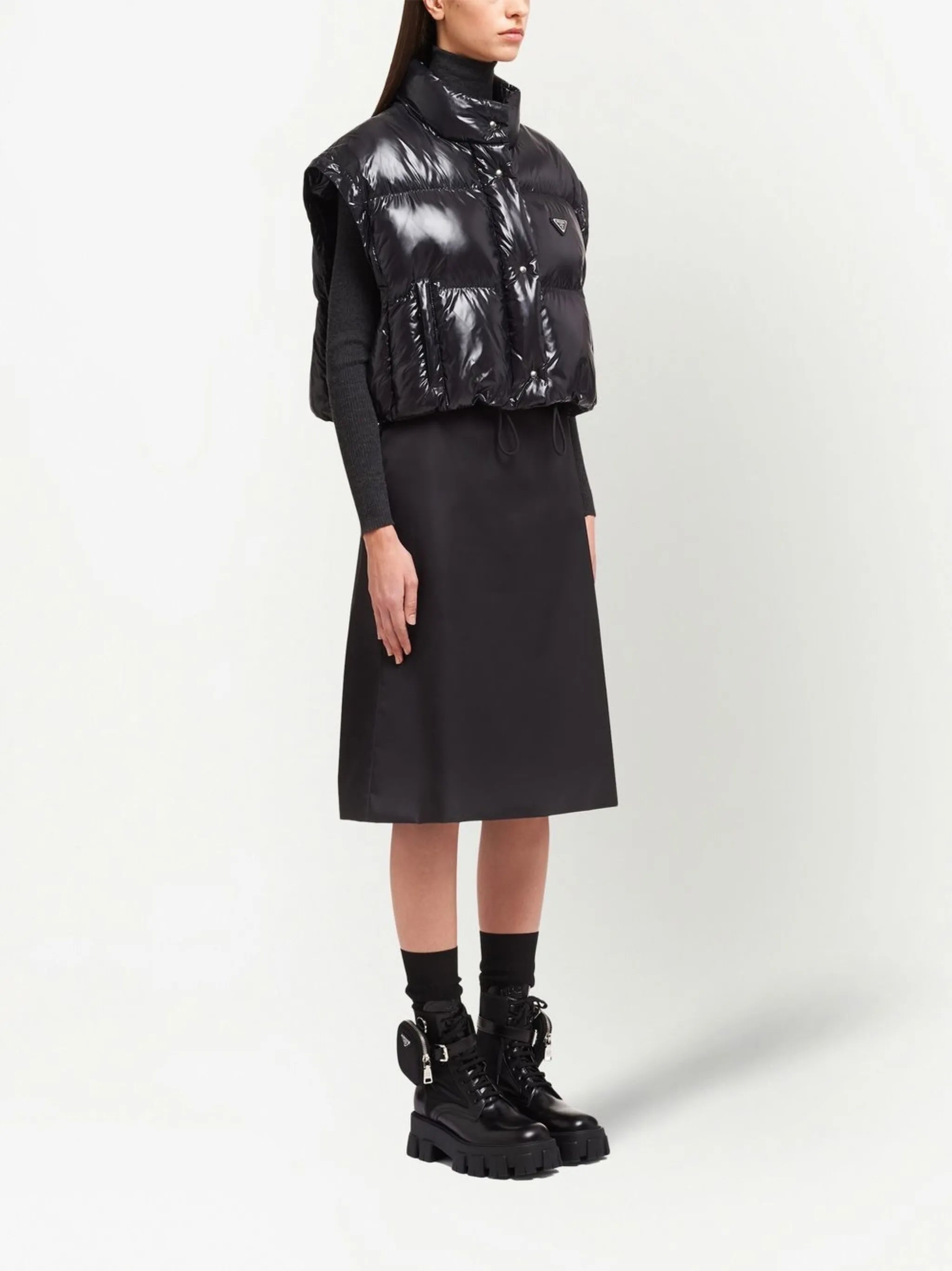 Re-Nylon convertible down jacket