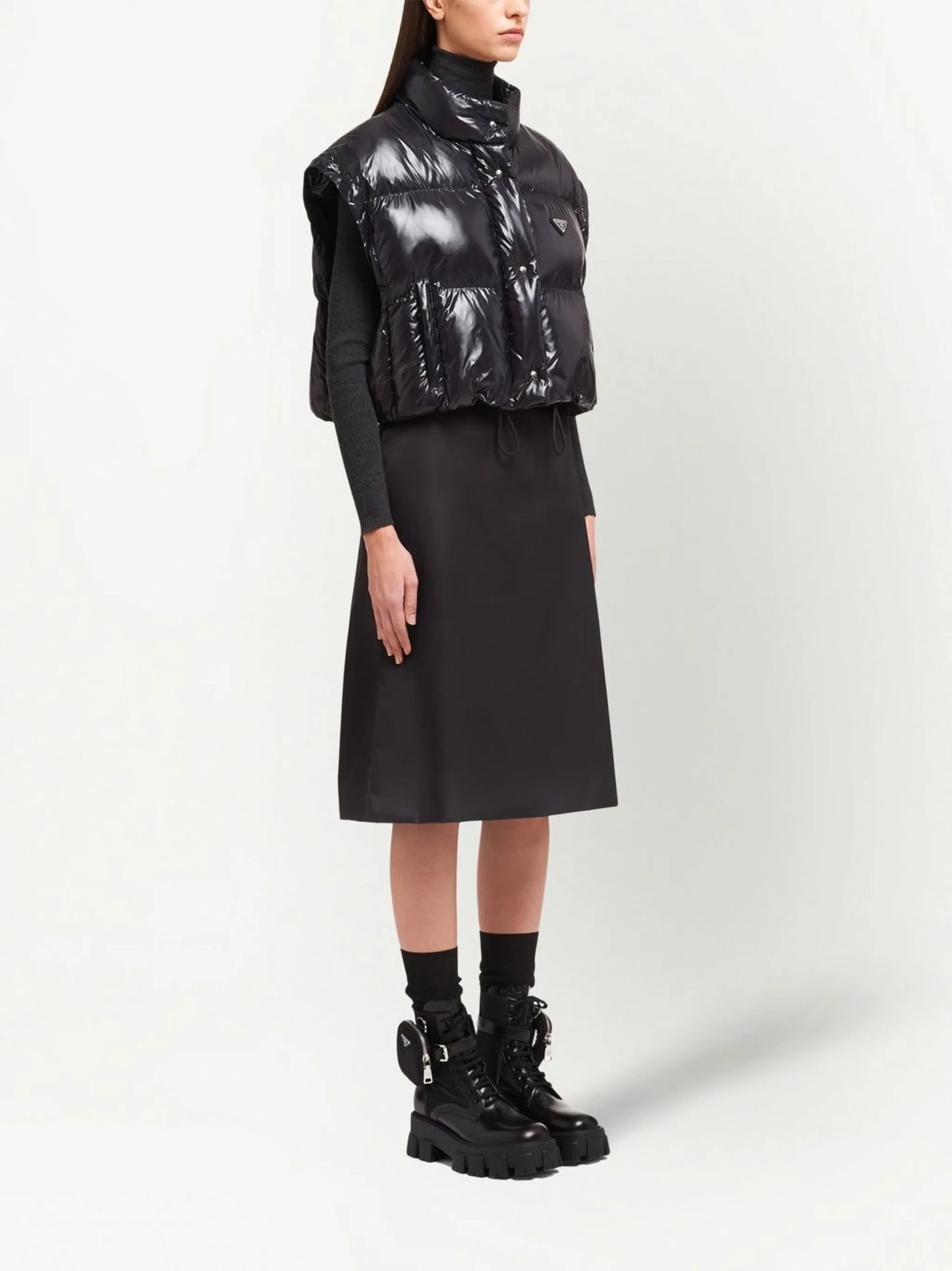 Re-Nylon convertible down jacket