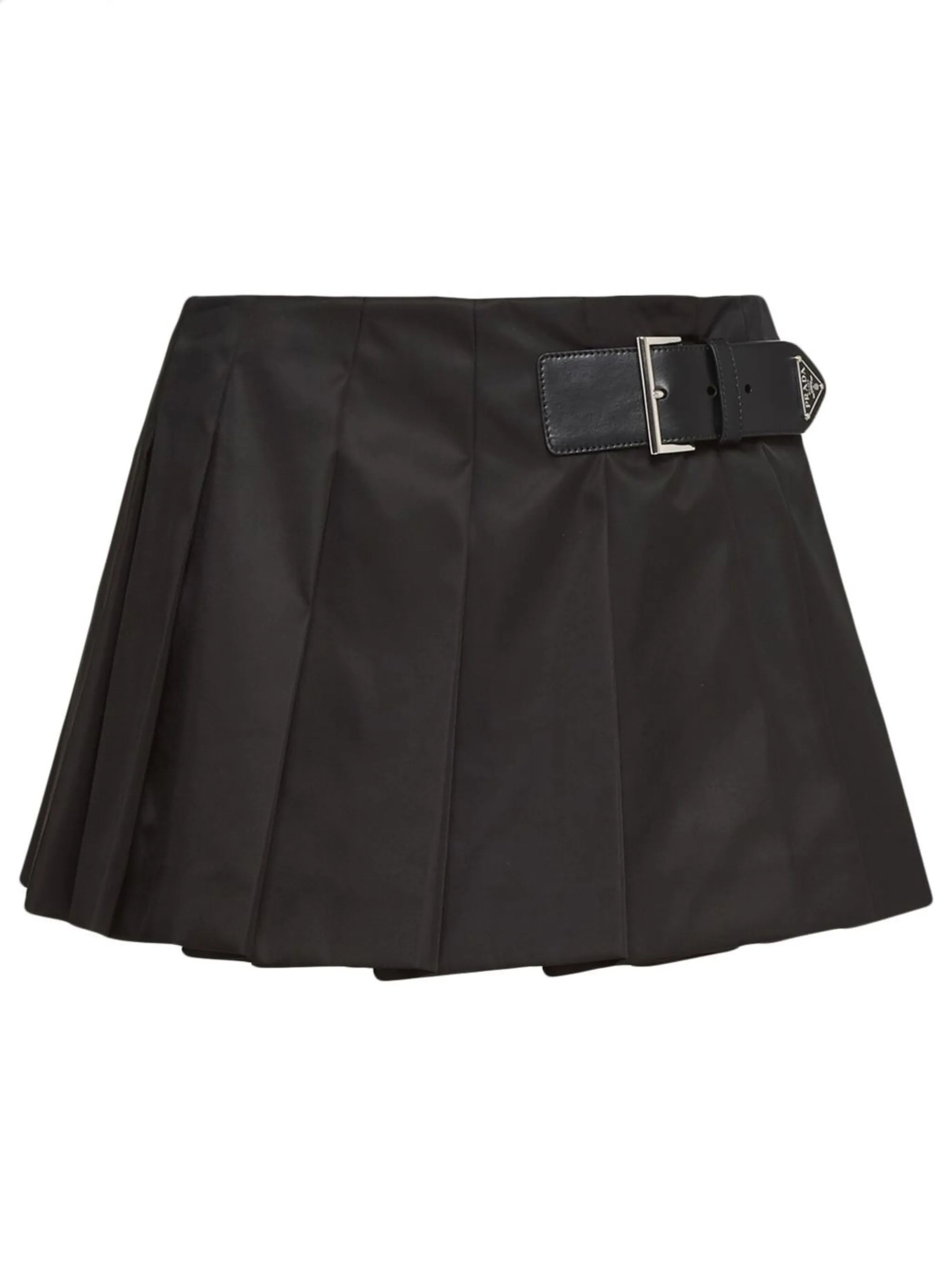 Re-Nylon pleated miniskirt