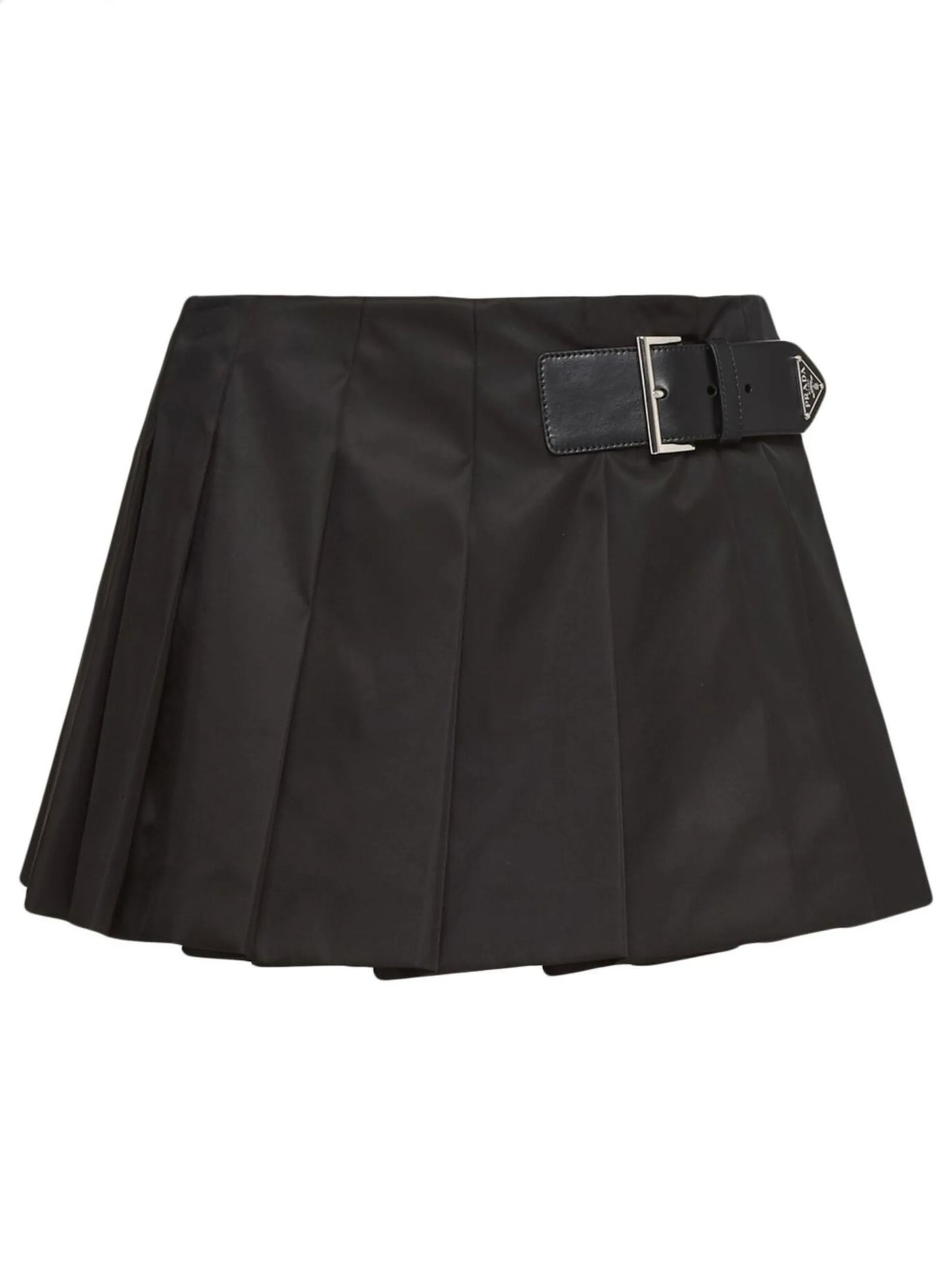 Re-Nylon pleated miniskirt