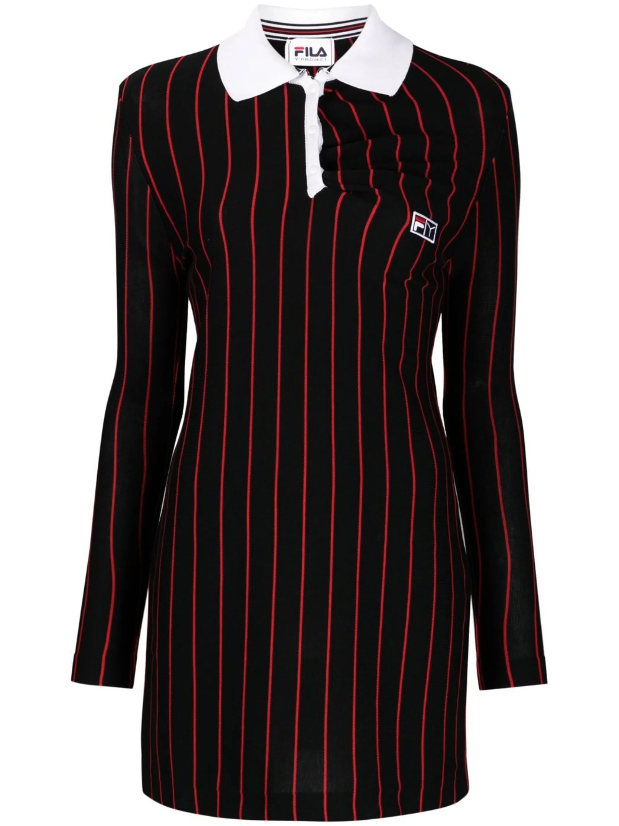 x Fila striped polo dress