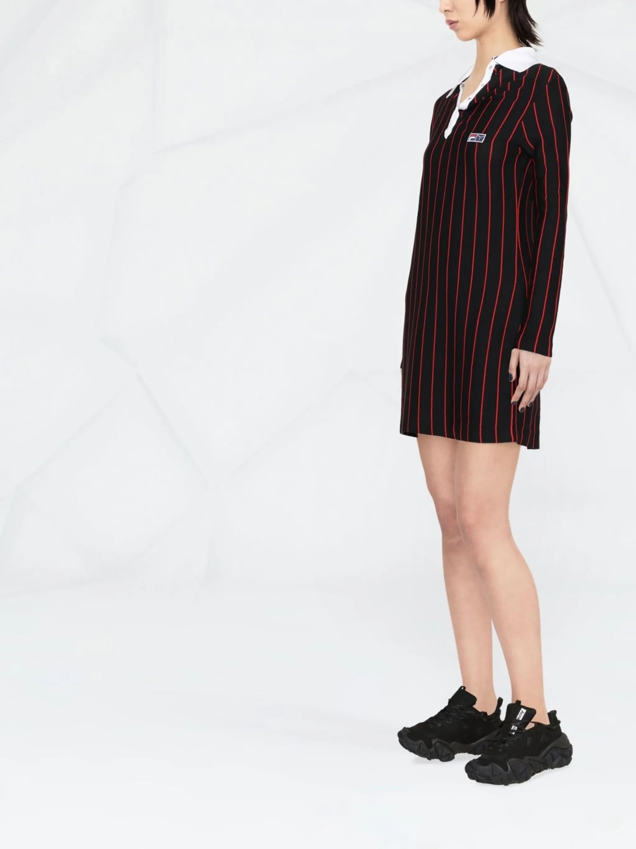 x Fila striped polo dress