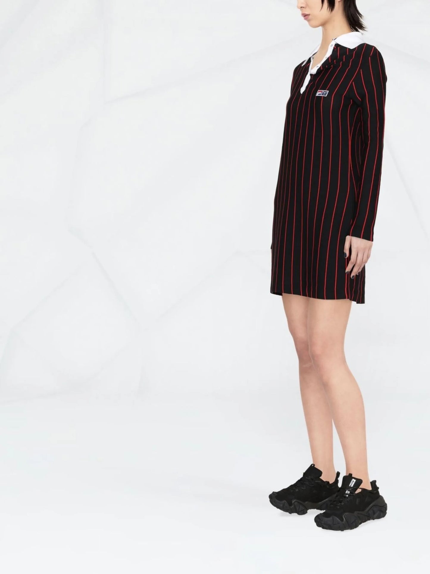x Fila striped polo dress