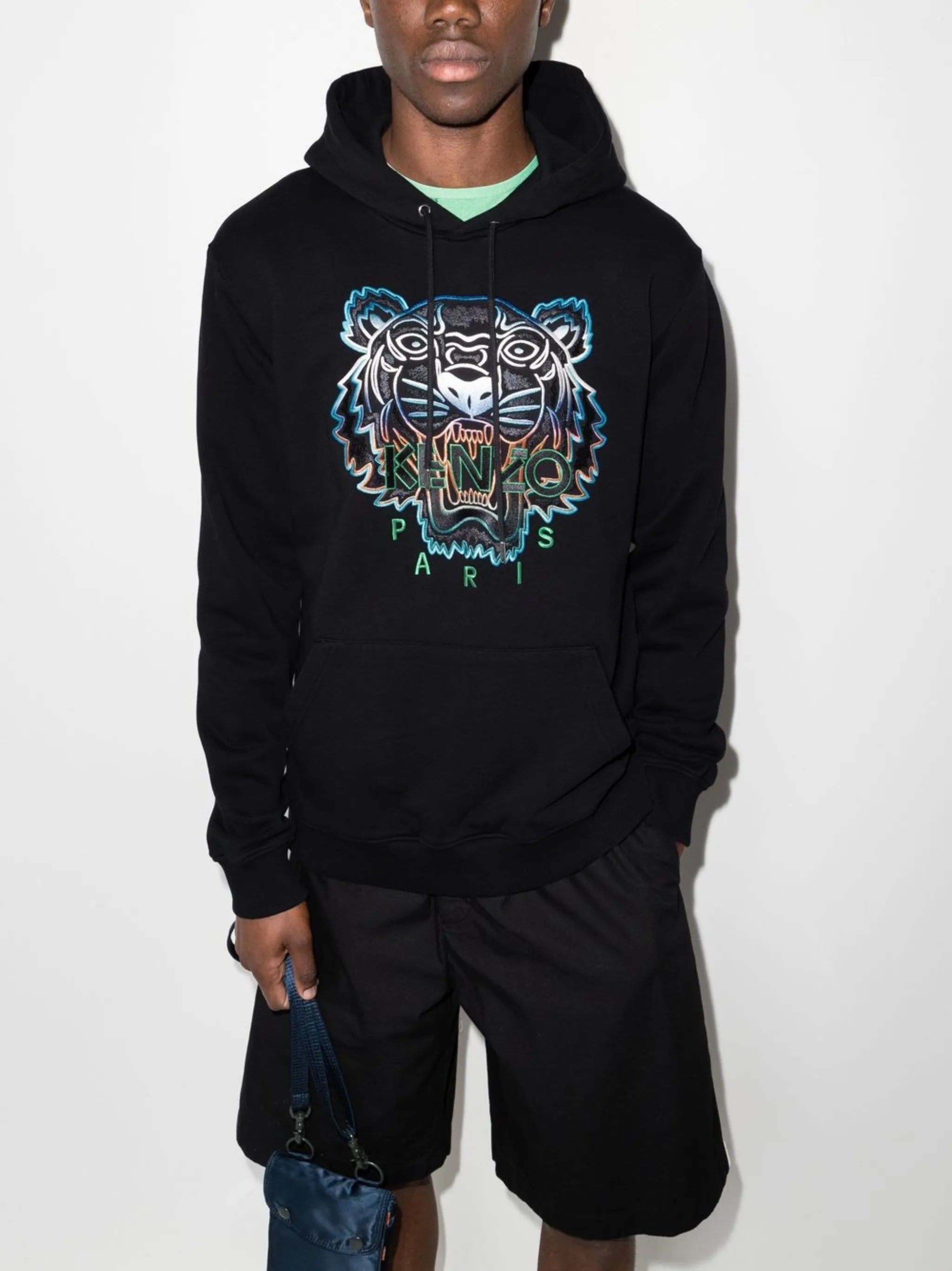Tiger drawstring hoodie