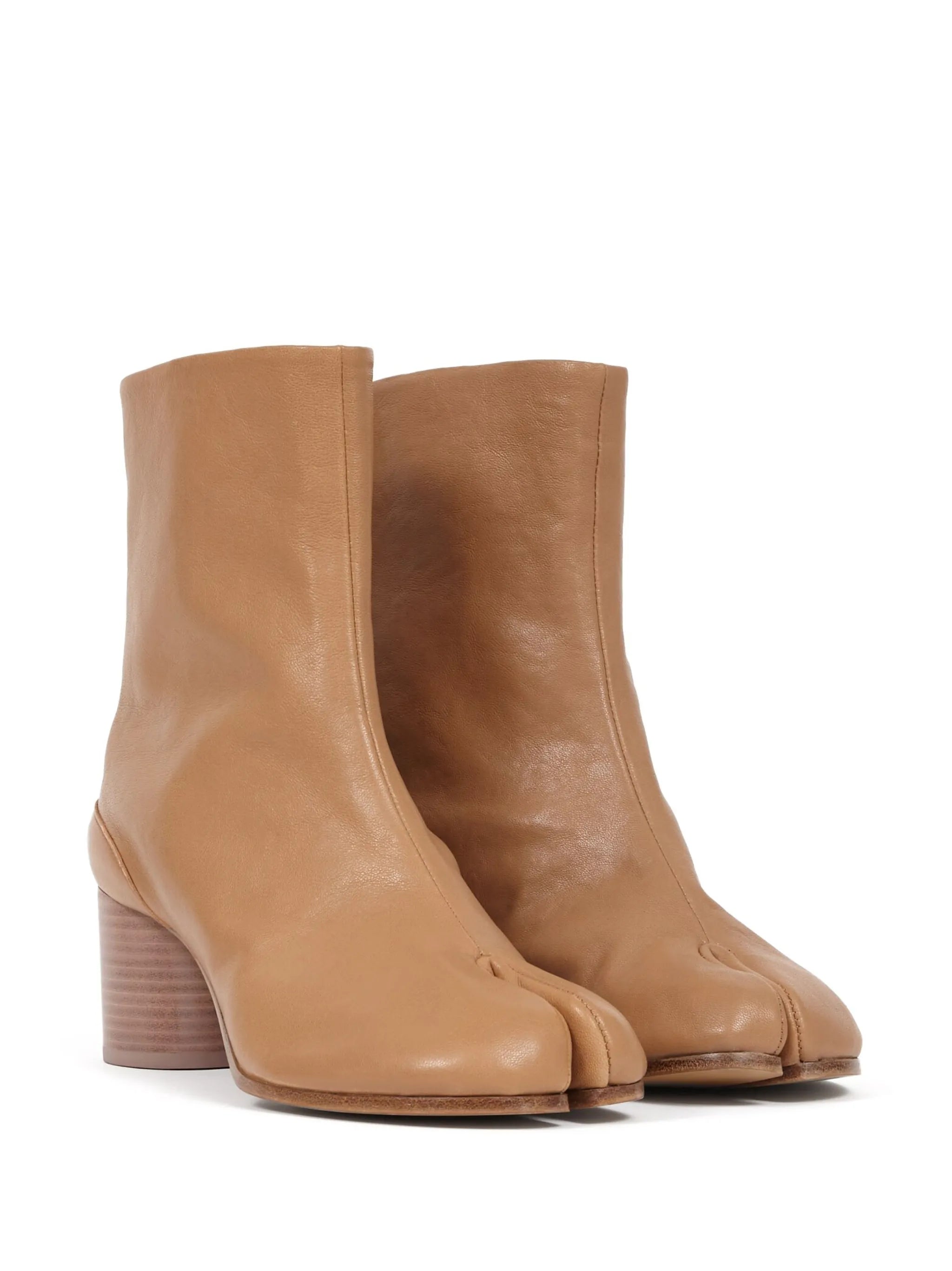 Tabi leather ankle boots