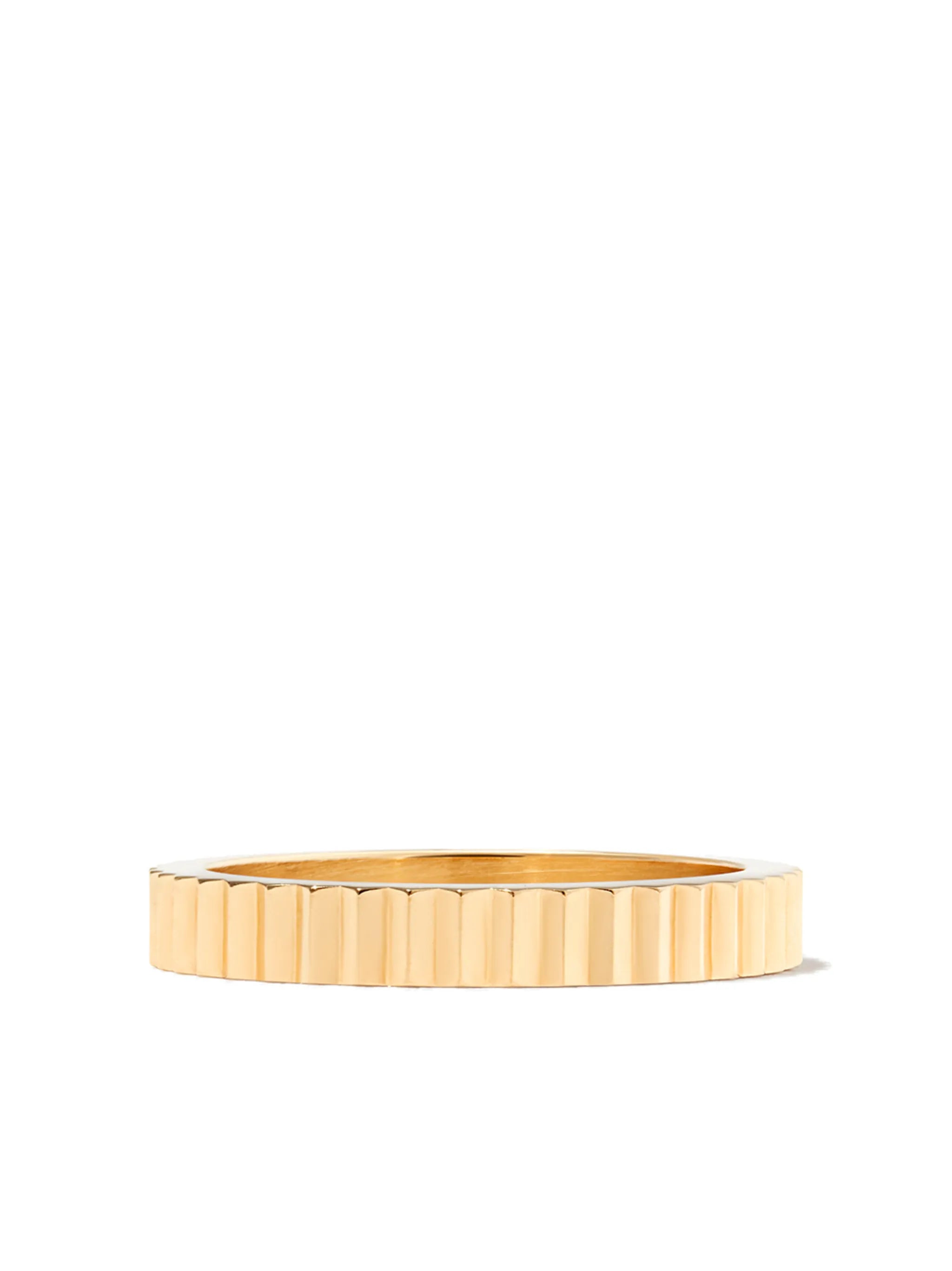 18kt yellow gold Guilloche 4g ring