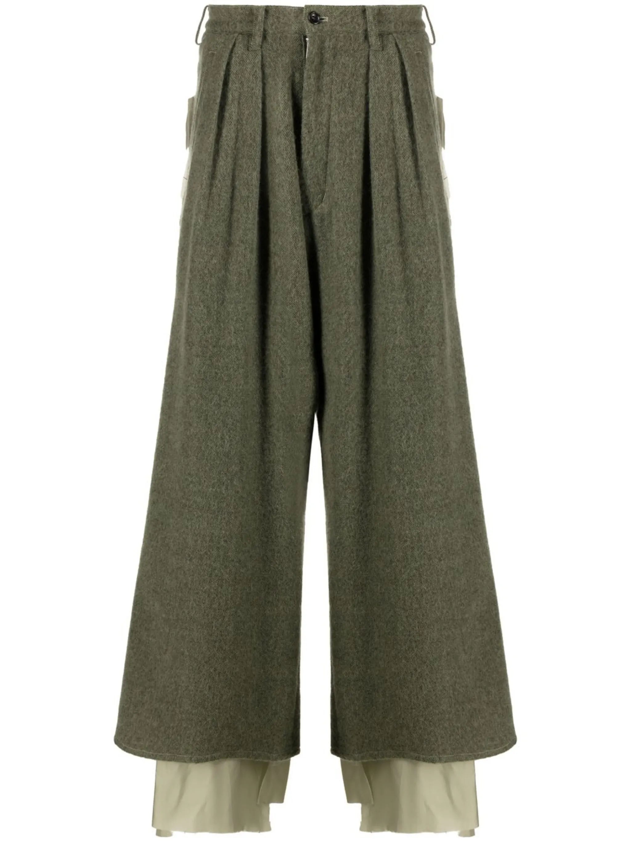 cropped wide-leg trousers