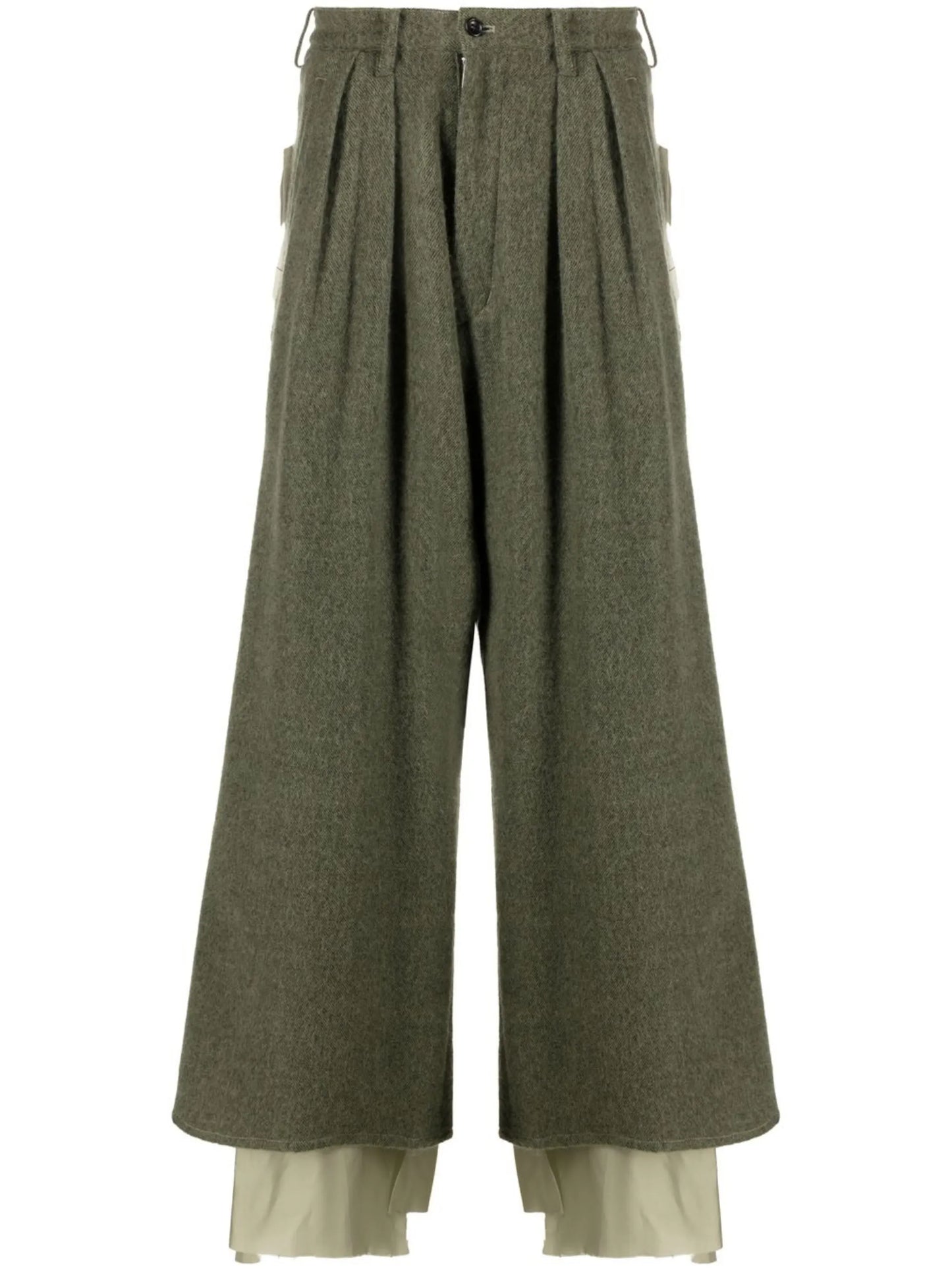 cropped wide-leg trousers