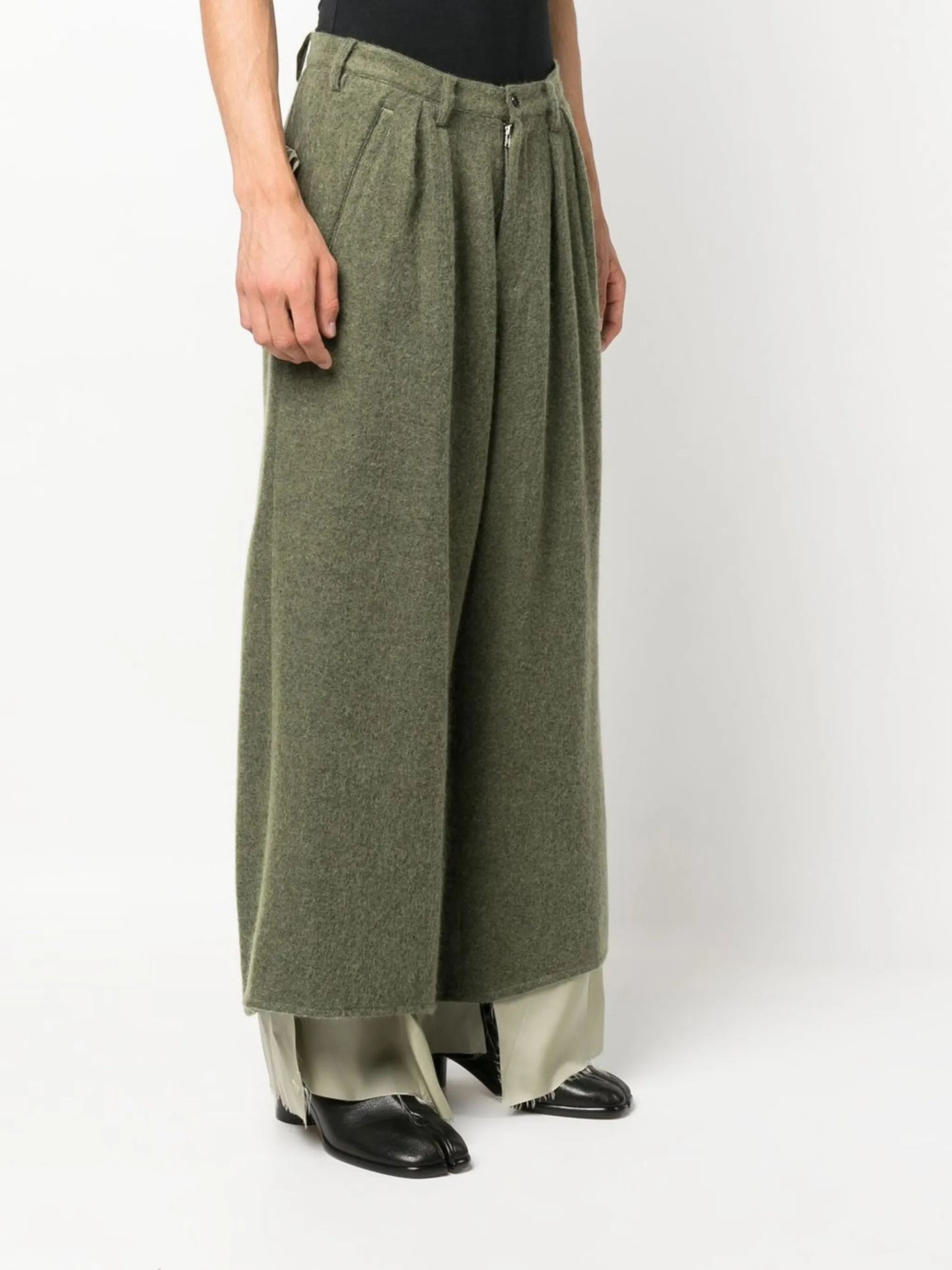 cropped wide-leg trousers
