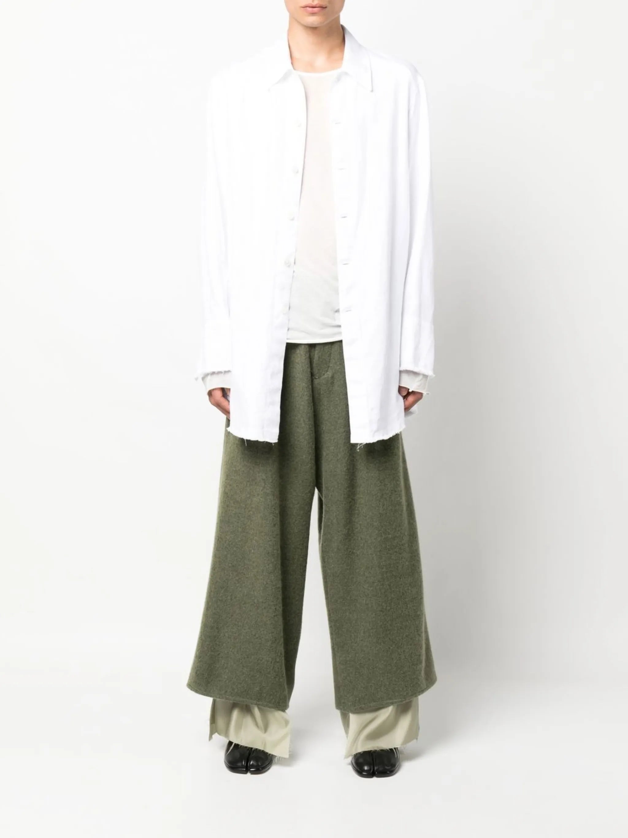 cropped wide-leg trousers