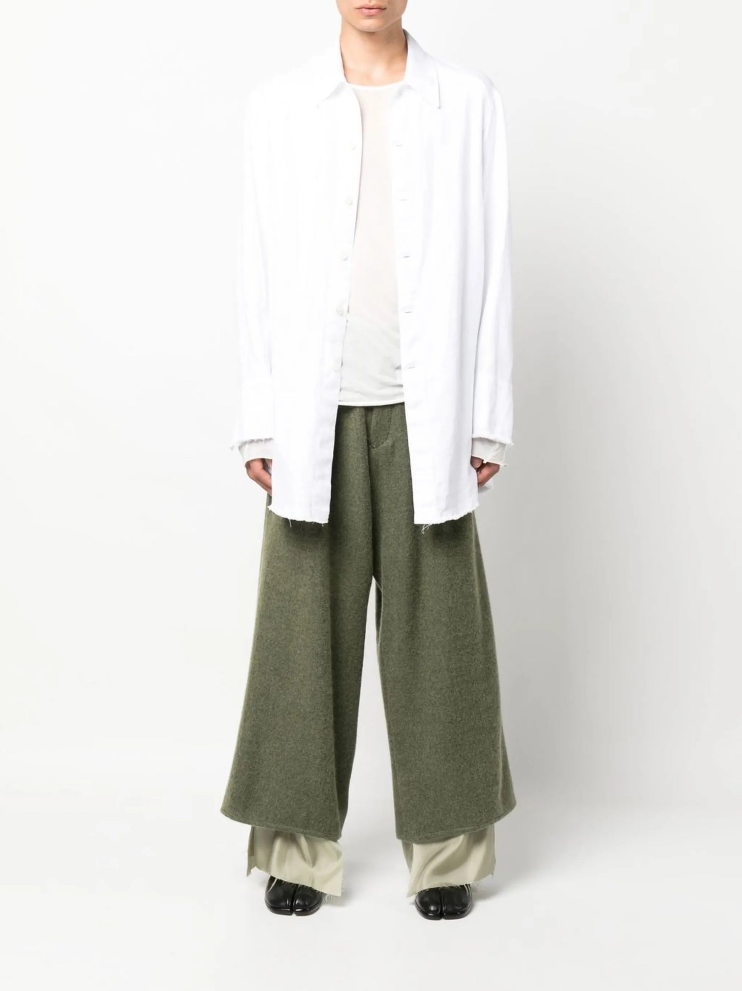 cropped wide-leg trousers