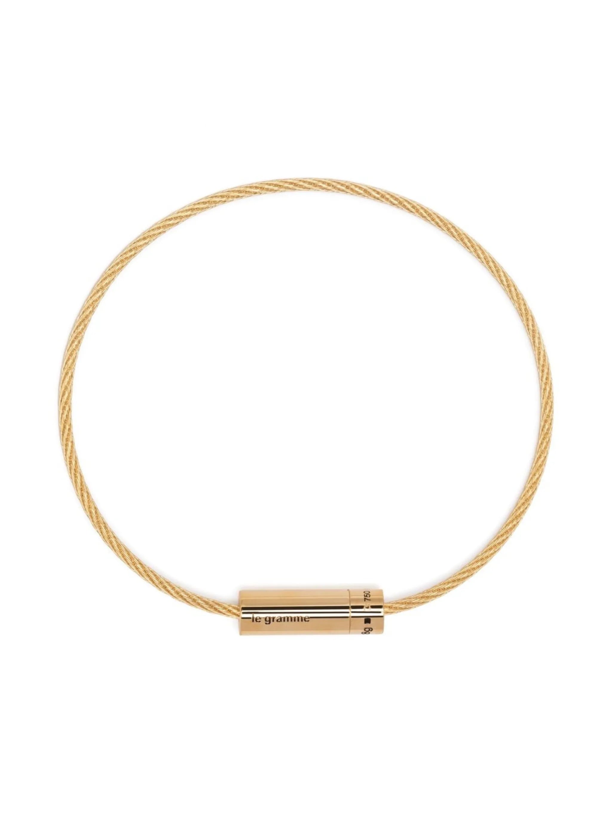 18kt yellow gold Cable 8g bracelet
