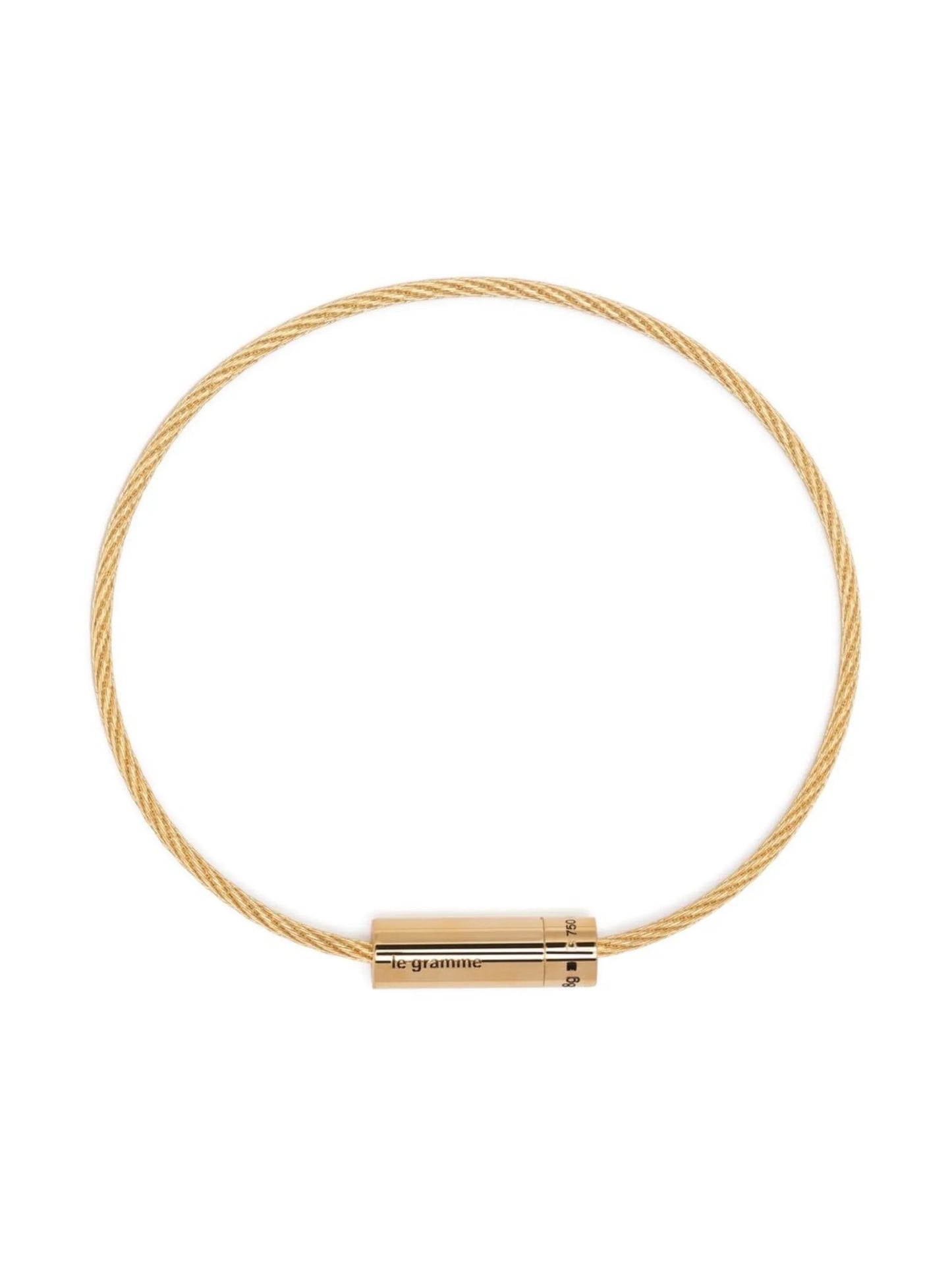 18kt yellow gold Cable 8g bracelet