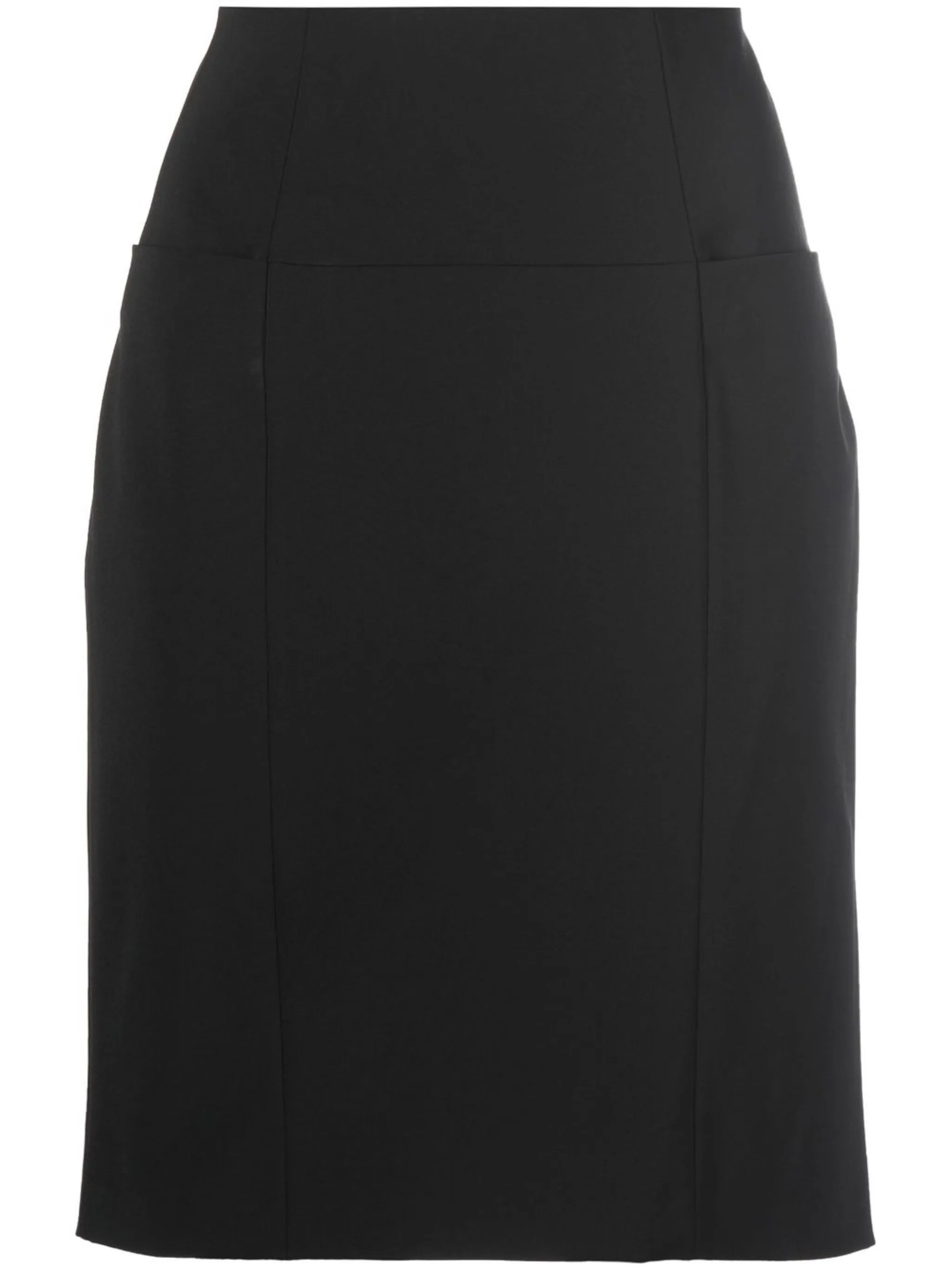 exposed-zip pencil skirt