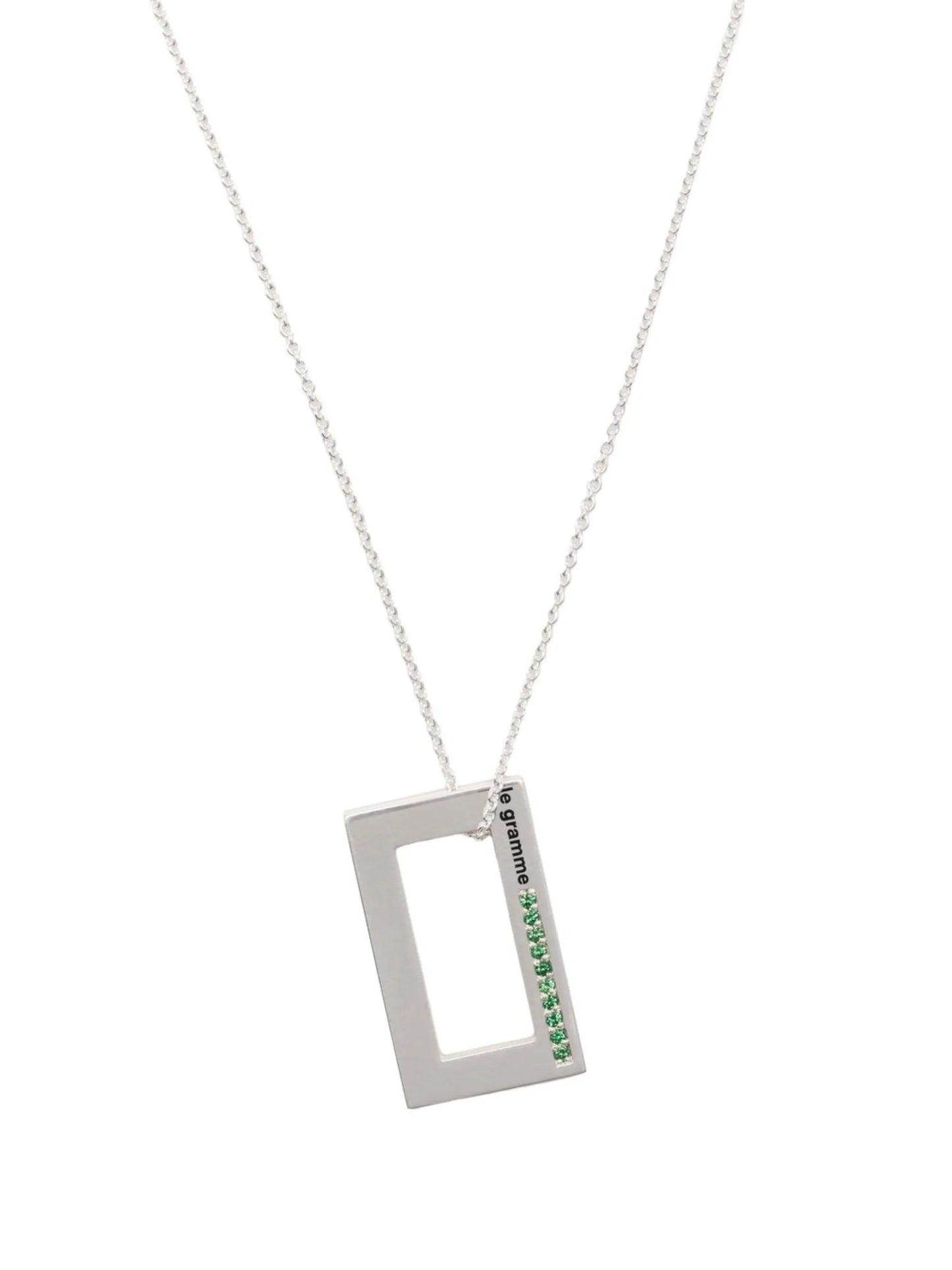 3,4g tsavorite pendant necklace