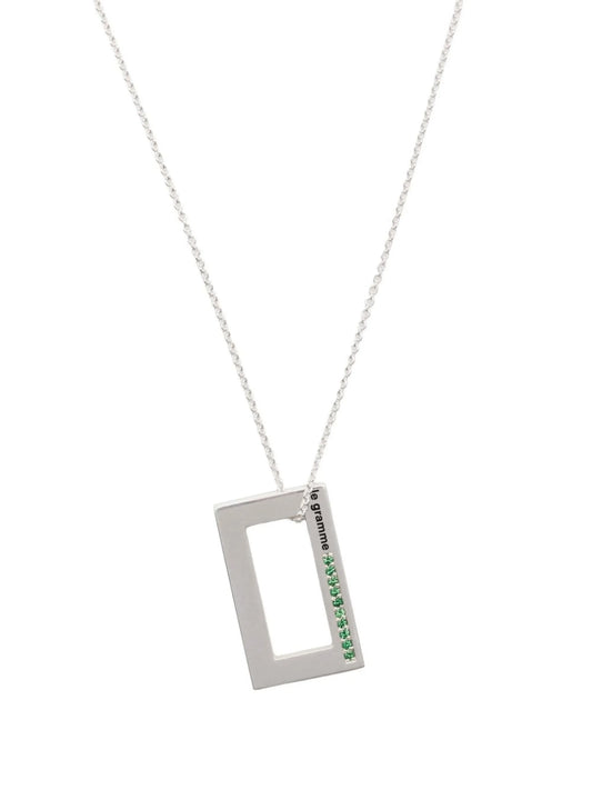 3,4g tsavorite pendant necklace