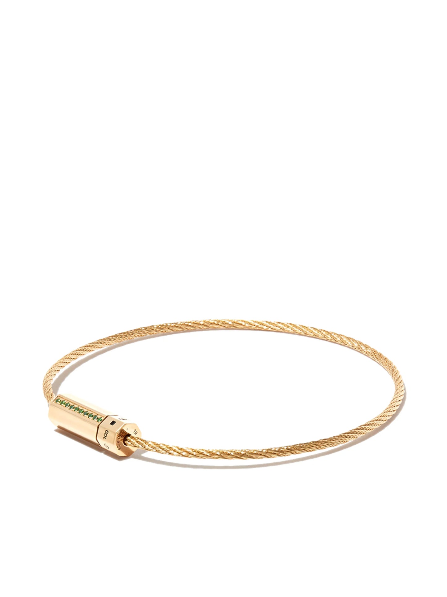 18kt yellow gold Le Gramme cable bracelet