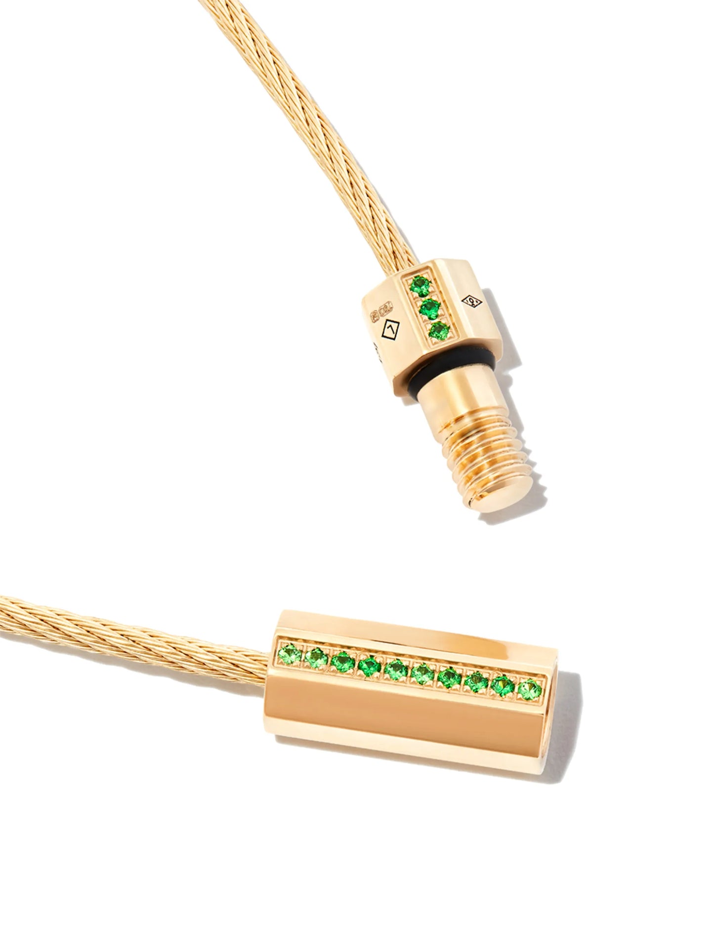 18kt yellow gold Le Gramme cable bracelet