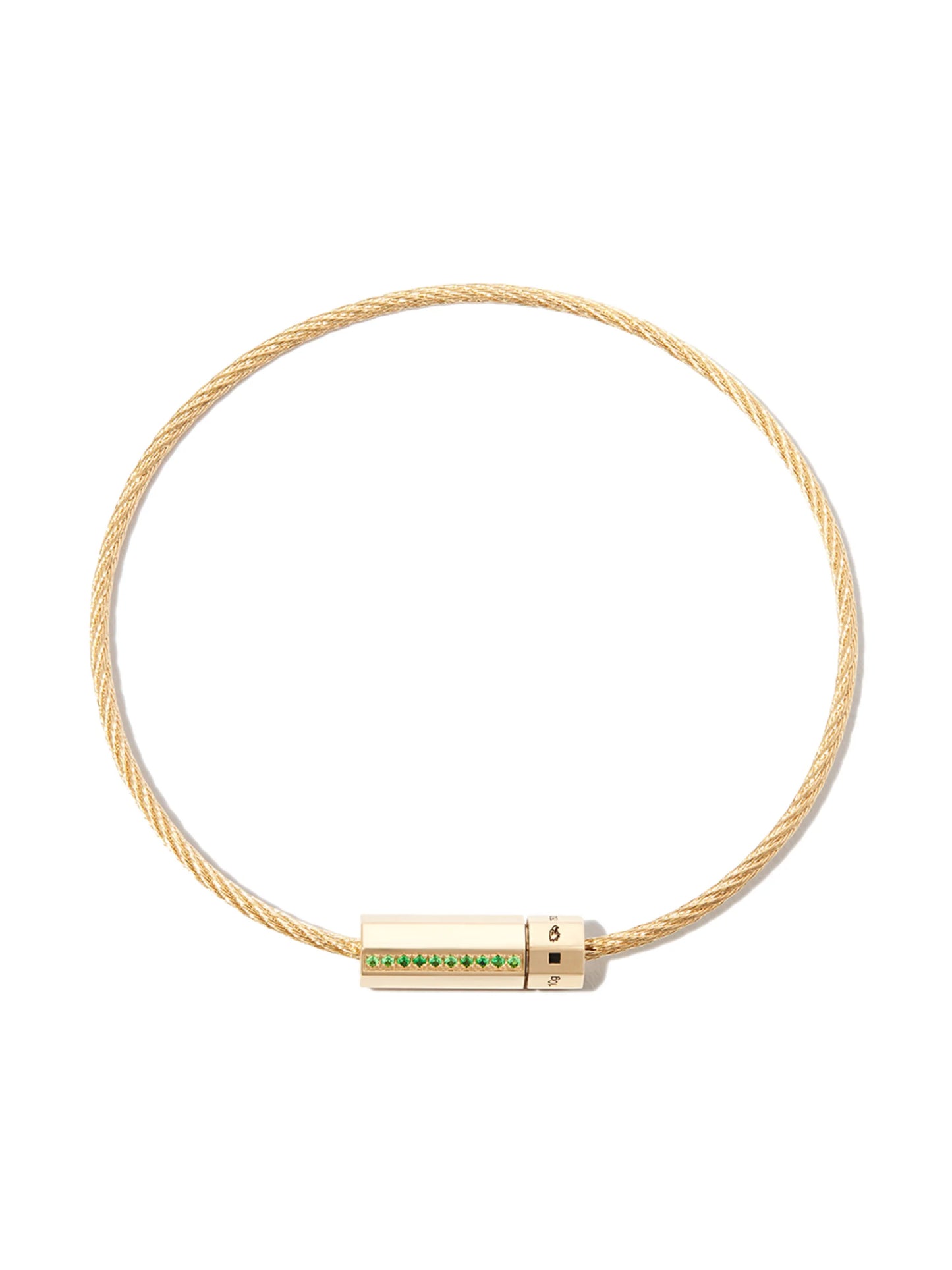 18kt yellow gold Le Gramme cable bracelet