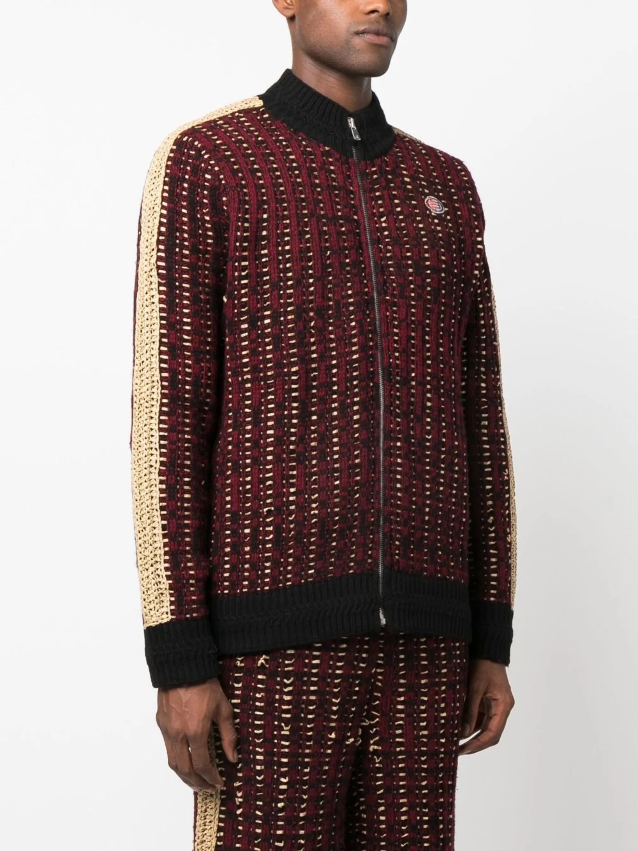 Pistol zip-up cardigan