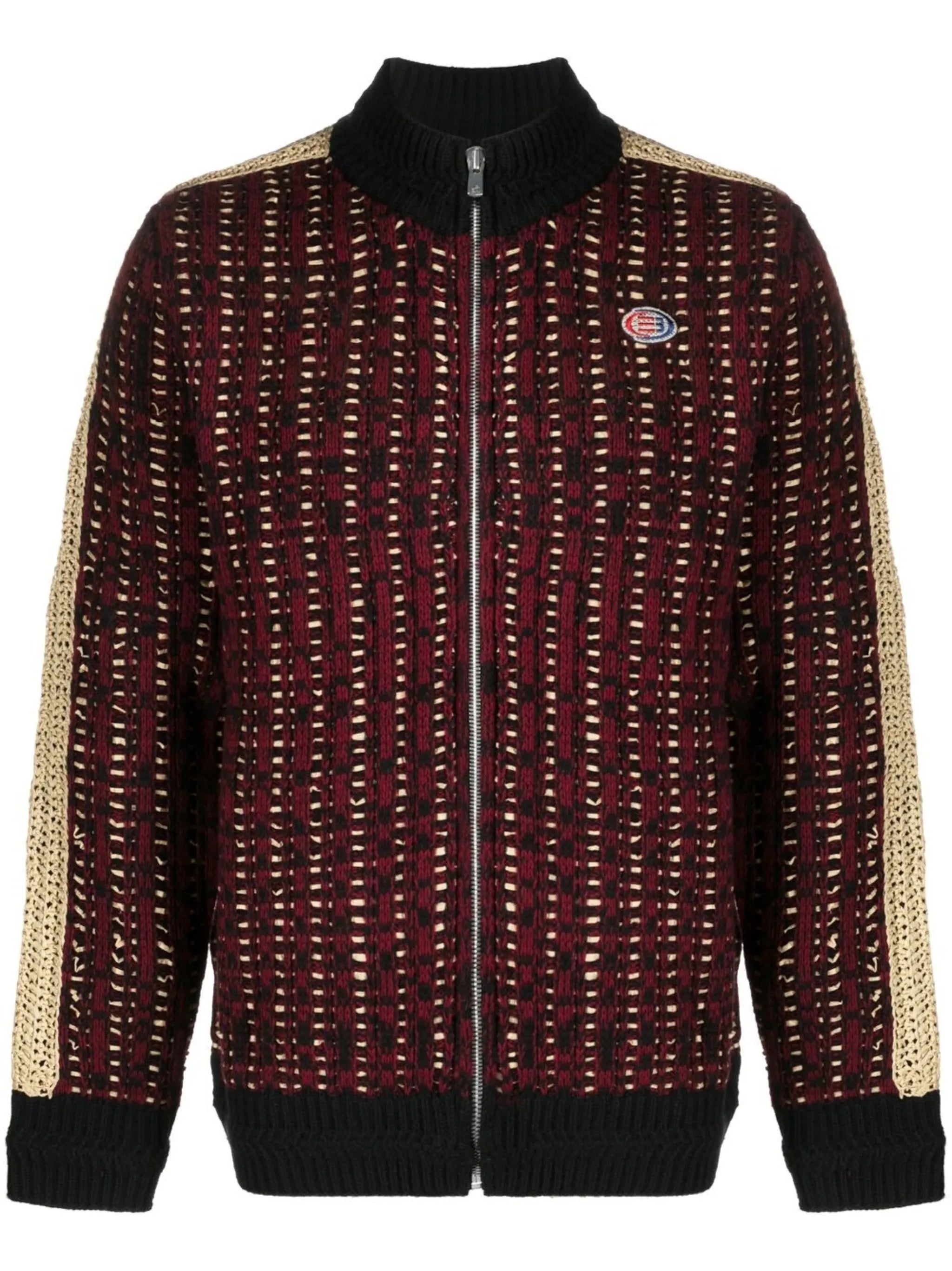 Pistol zip-up cardigan