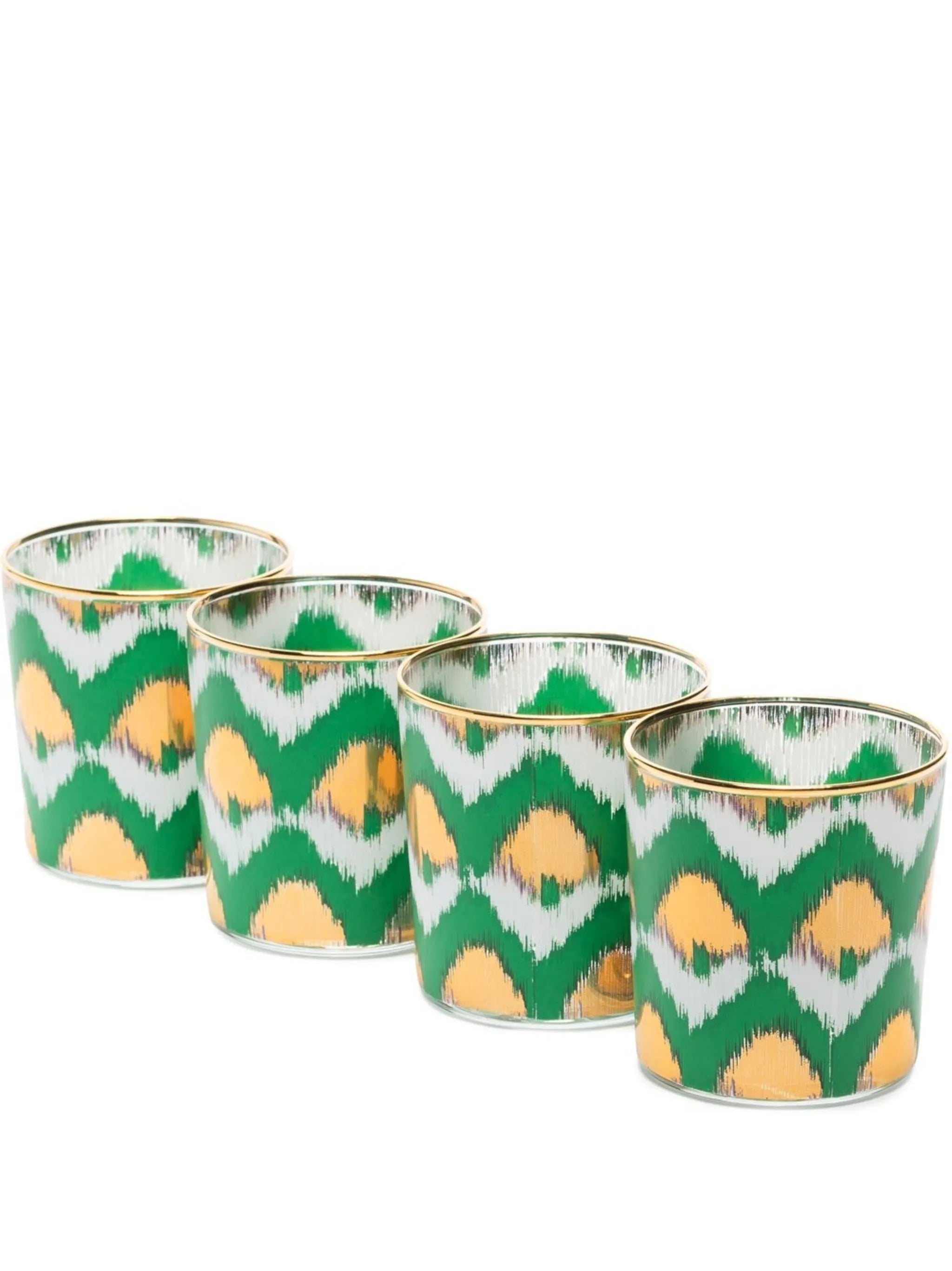Ikat glass tumbler