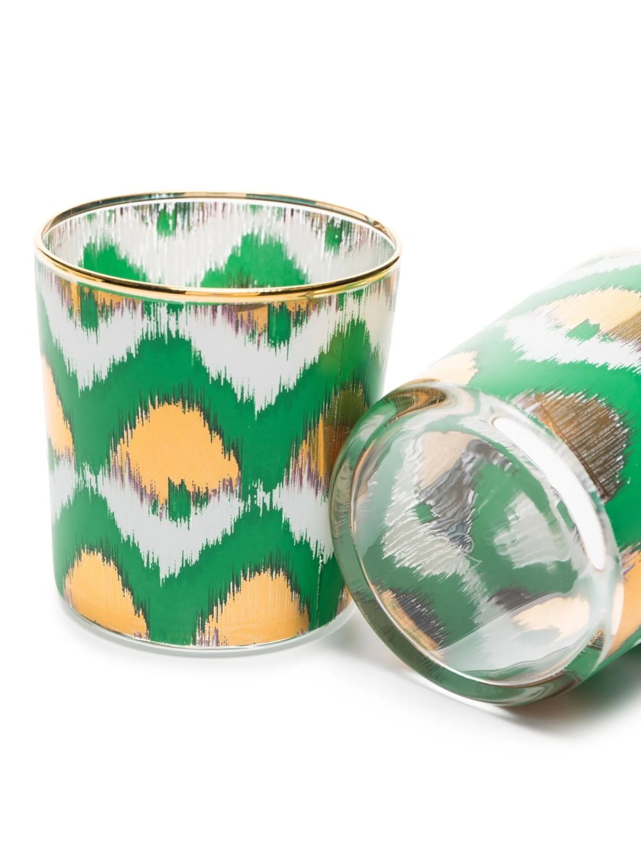 Ikat glass tumbler