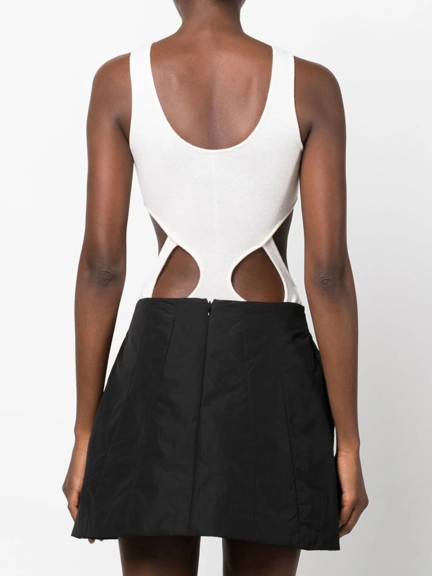 cut-out merino wool bodysuit