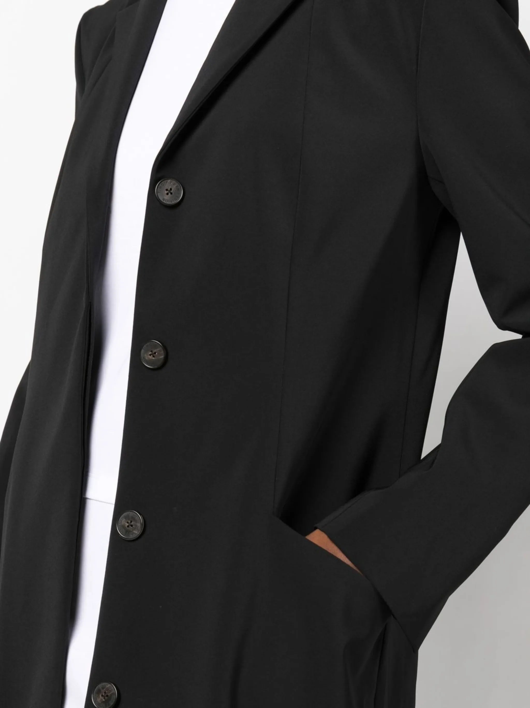 tailored single-breasted coat