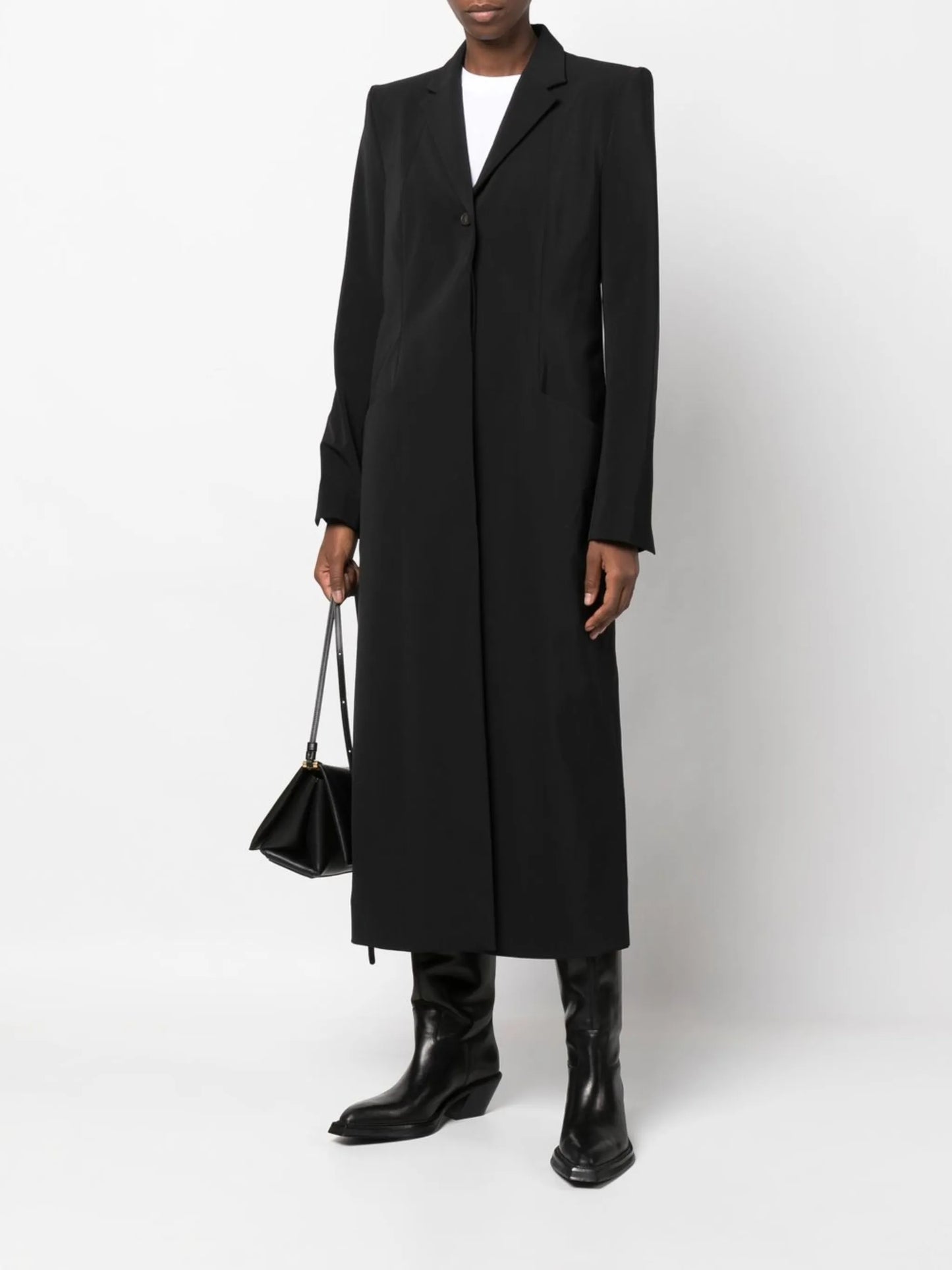 tailored single-breasted coat