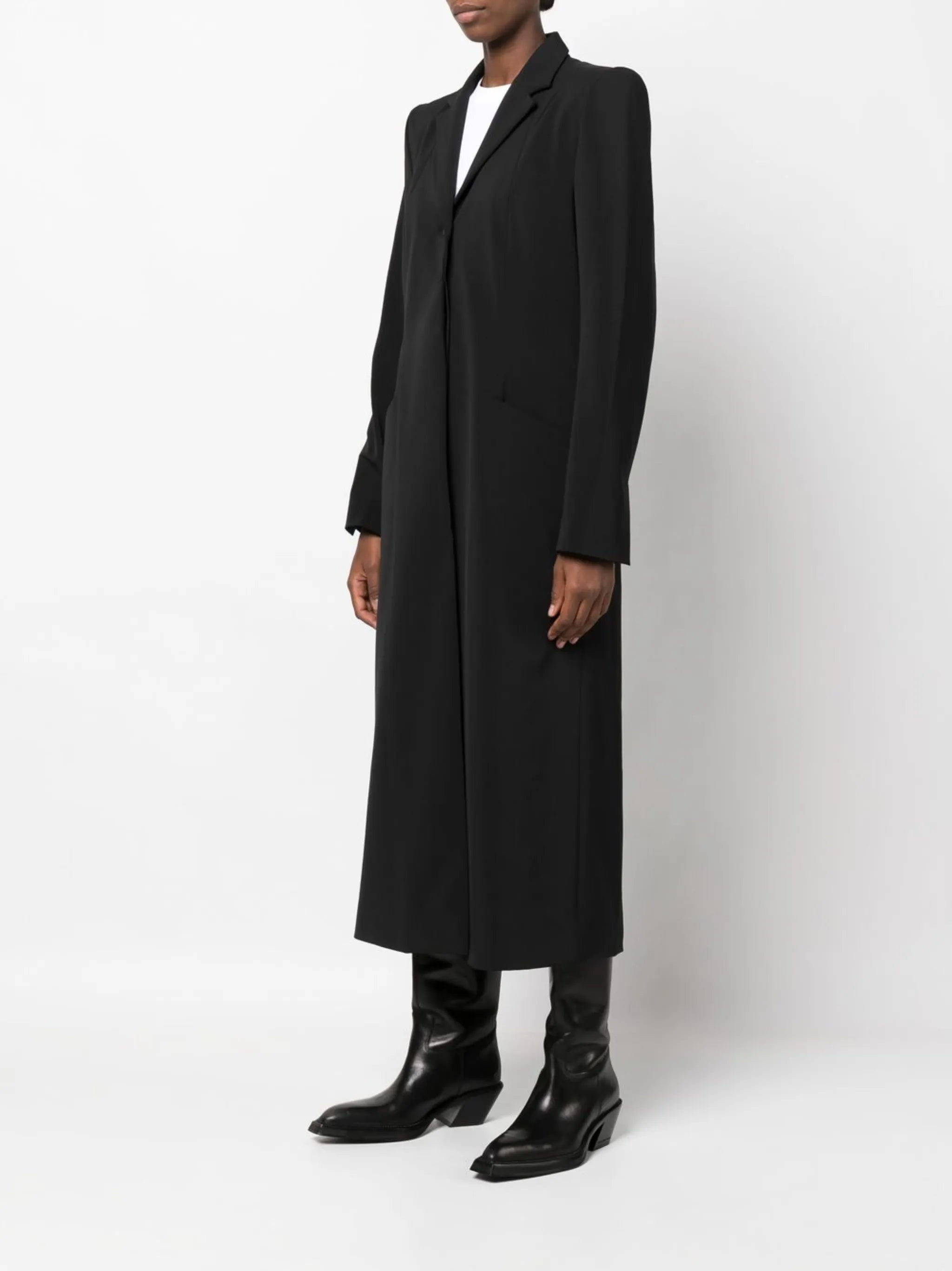 tailored single-breasted coat