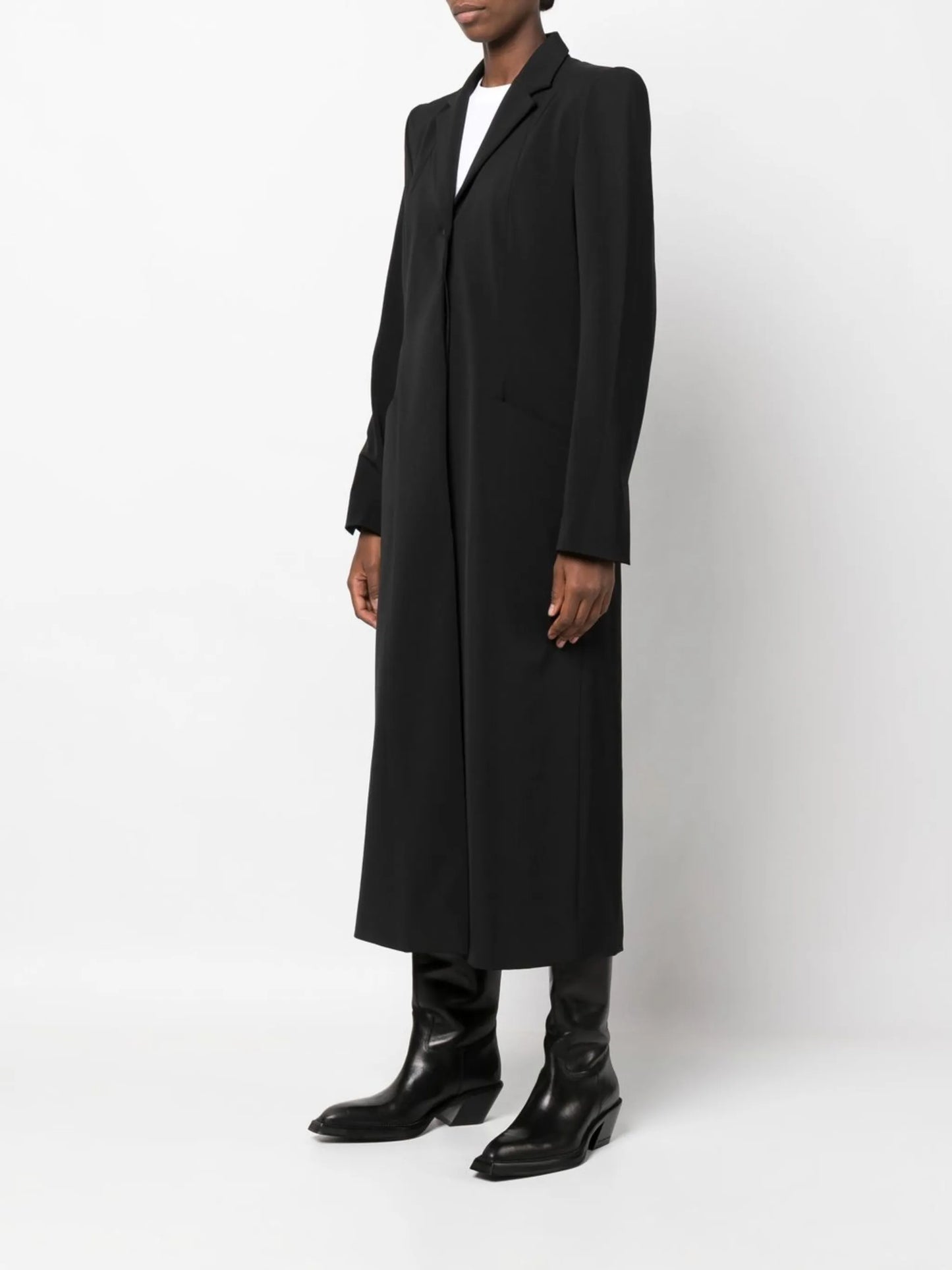 tailored single-breasted coat